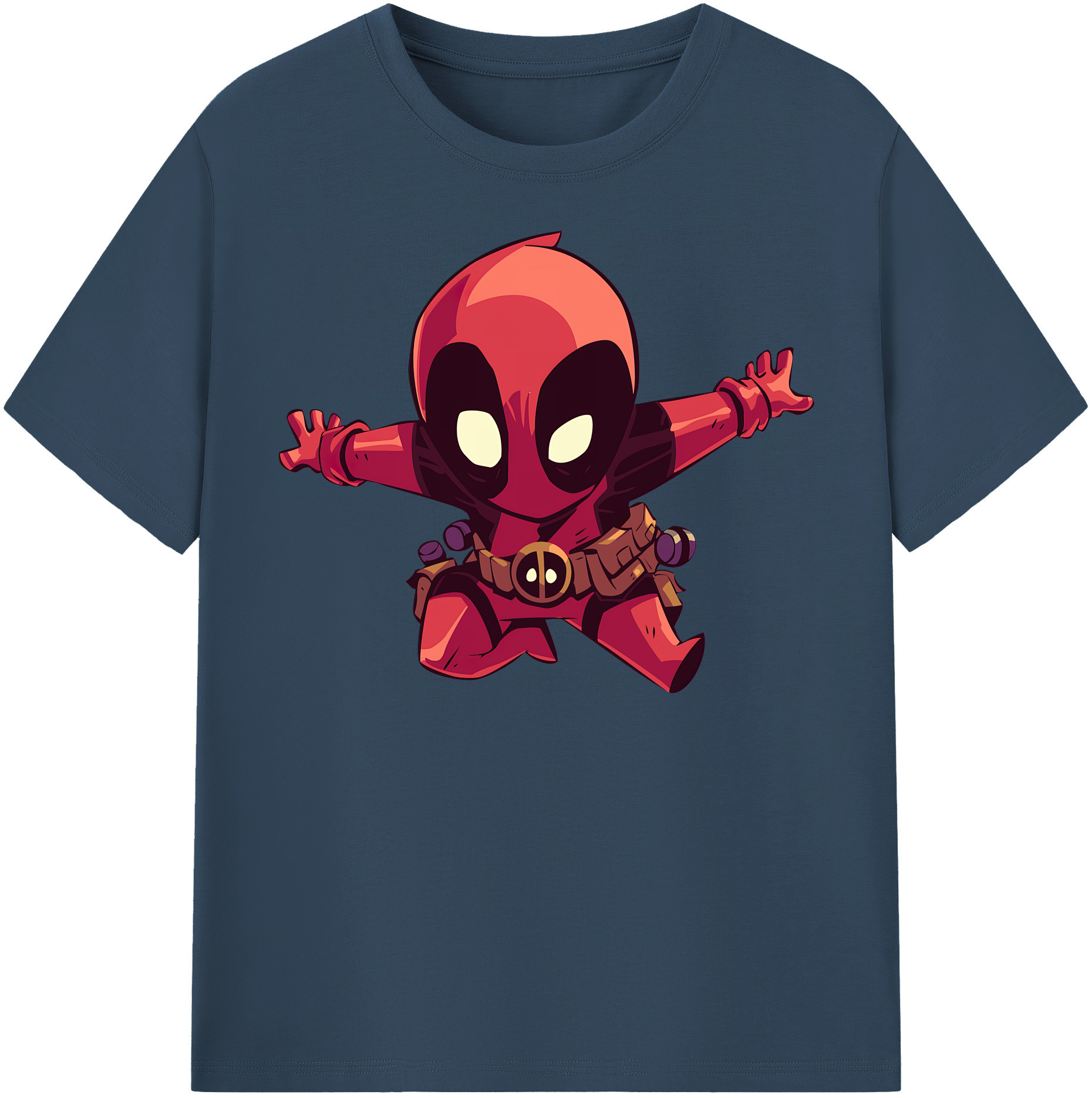 （画像用） Deadpool デッドプール レディースカジュアルプリントTシャツ（綿100％）