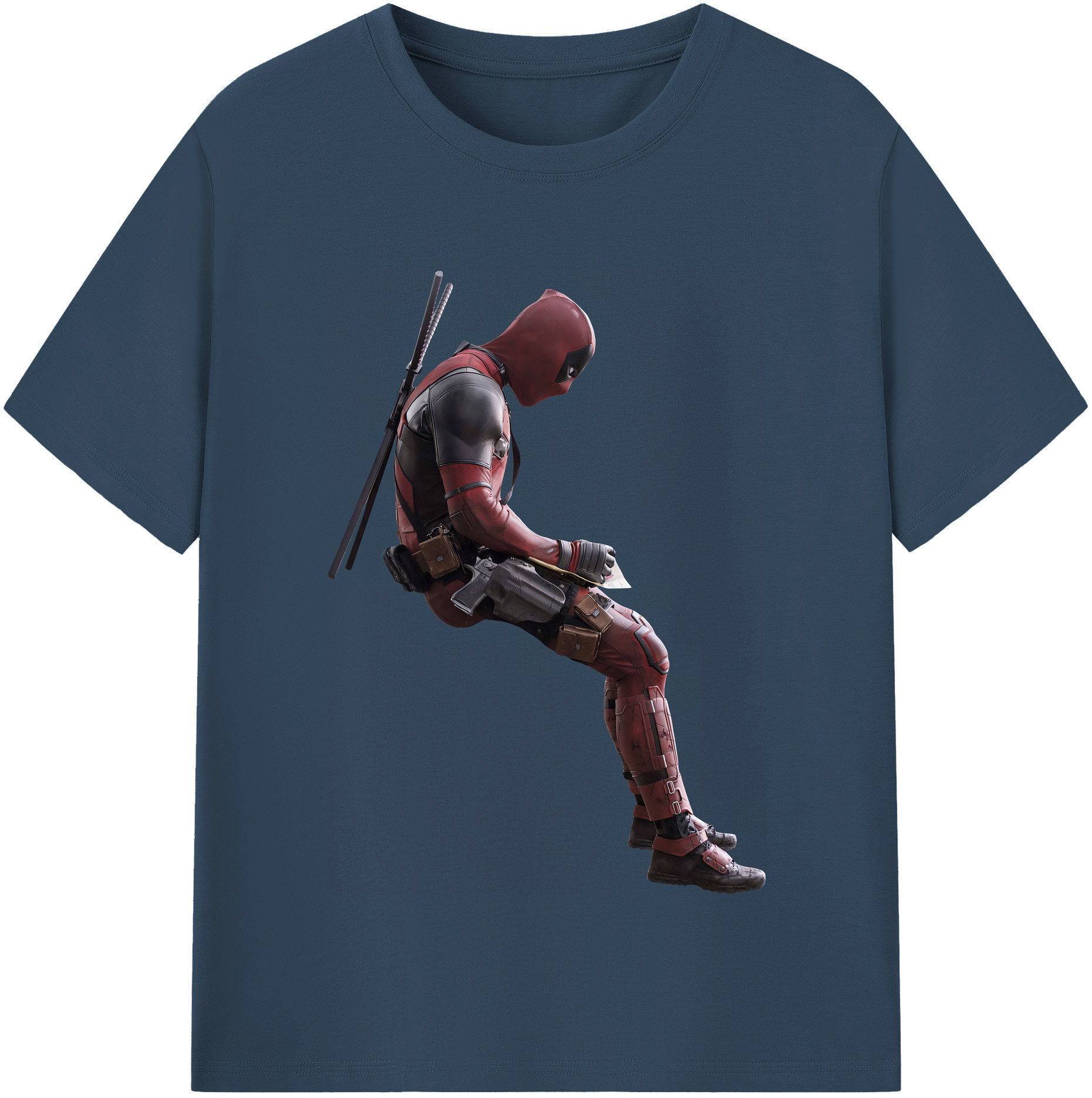 （画像用） Deadpool デッドプール レディースカジュアルプリントTシャツ（綿100％）