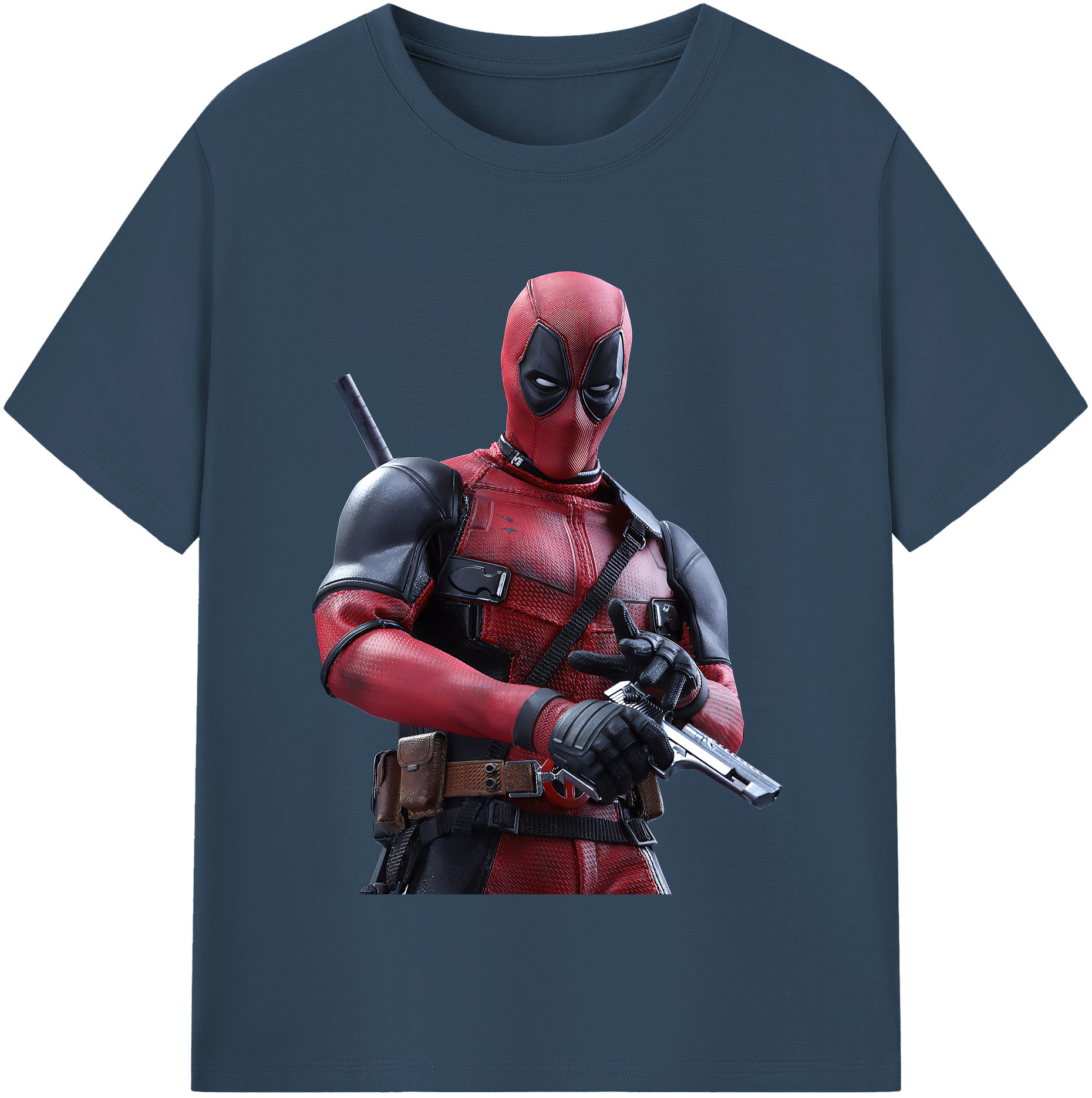 （画像用） Deadpool デッドプール レディースカジュアルプリントTシャツ（綿100％）