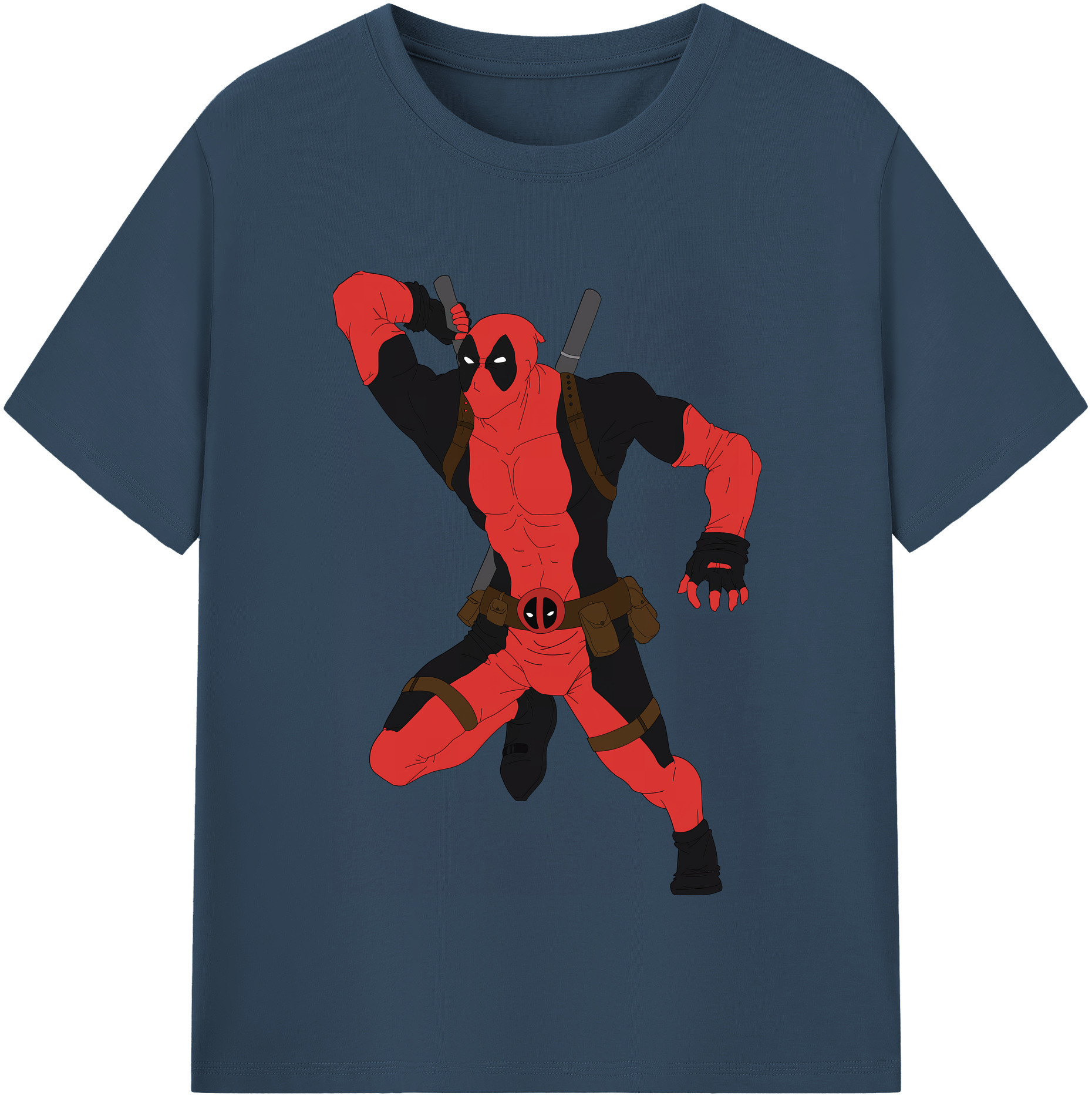 （画像用） Deadpool デッドプール レディースカジュアルプリントTシャツ（綿100％）