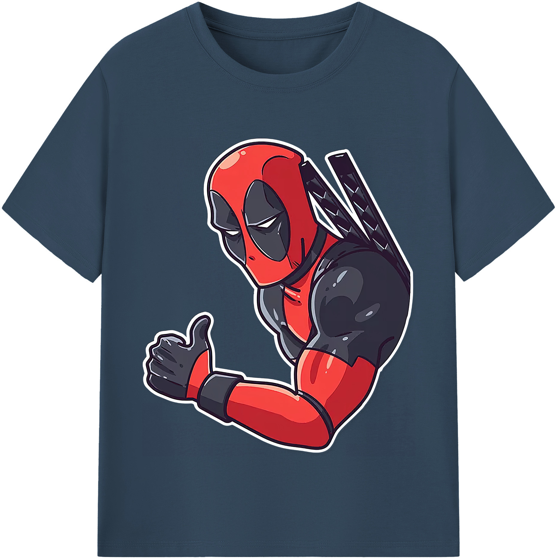 （画像用） Deadpool デッドプール レディースカジュアルプリントTシャツ（綿100％）
