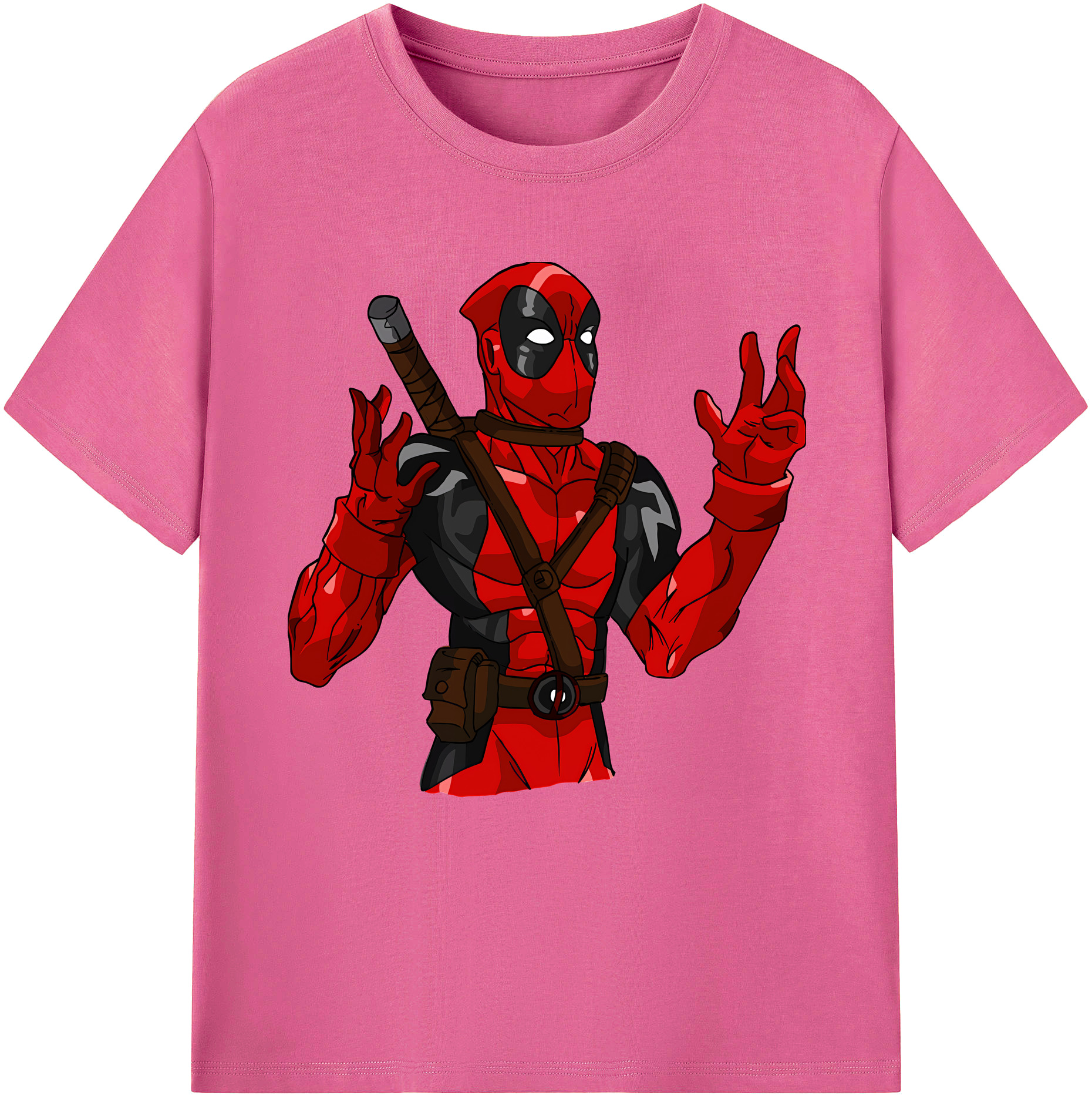 （画像用） Deadpool デッドプール レディースカジュアルプリントTシャツ（綿100％）