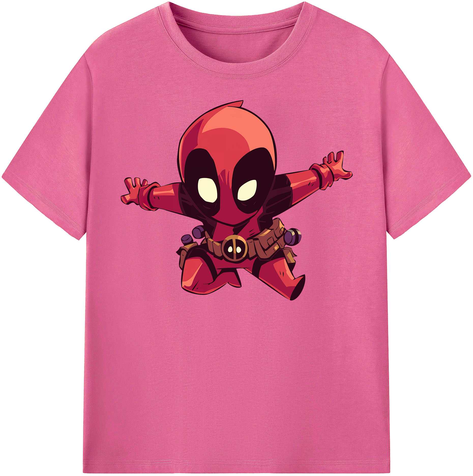 （画像用） Deadpool デッドプール レディースカジュアルプリントTシャツ（綿100％）