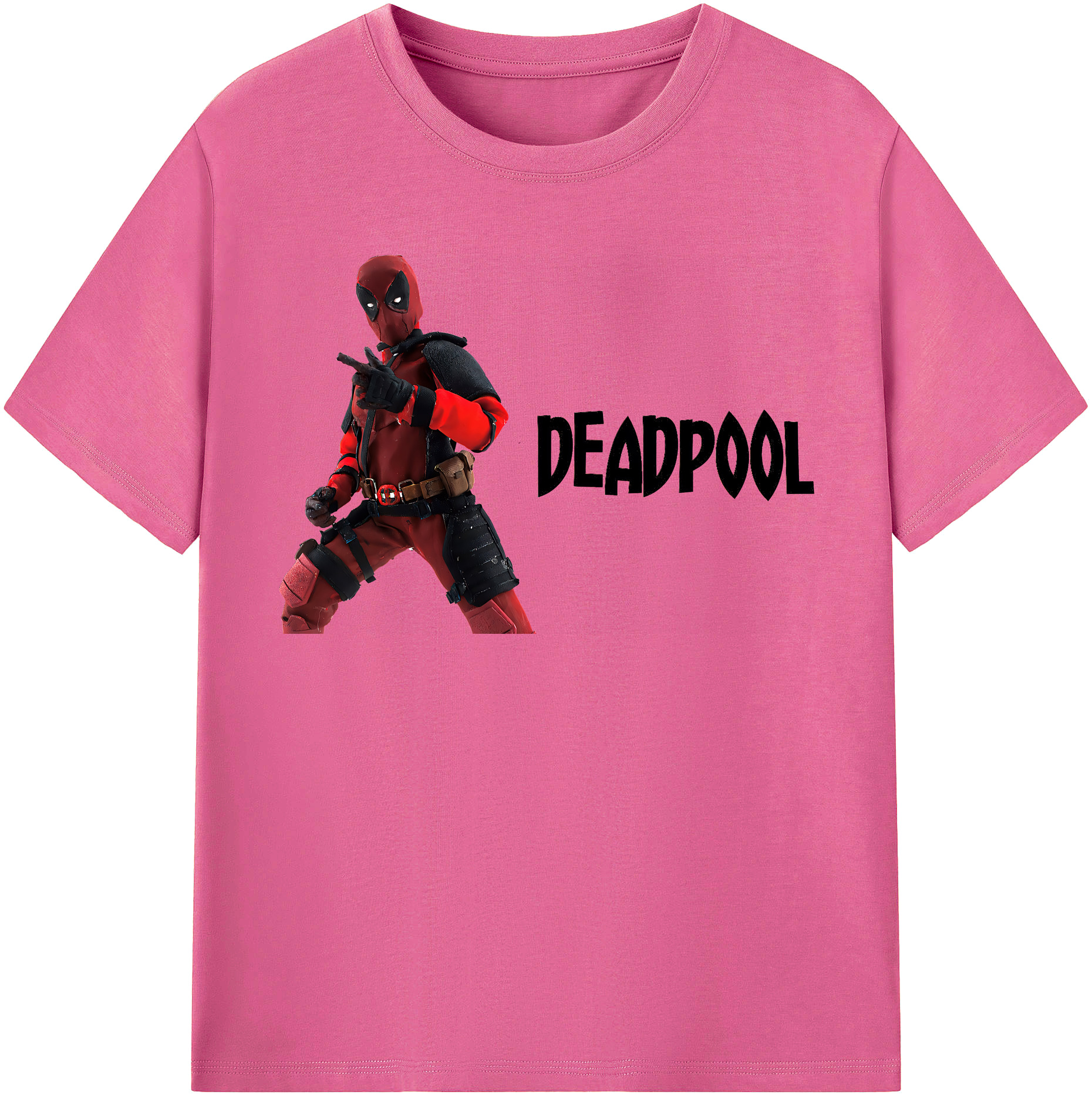 （画像用） Deadpool デッドプール レディースカジュアルプリントTシャツ（綿100％）