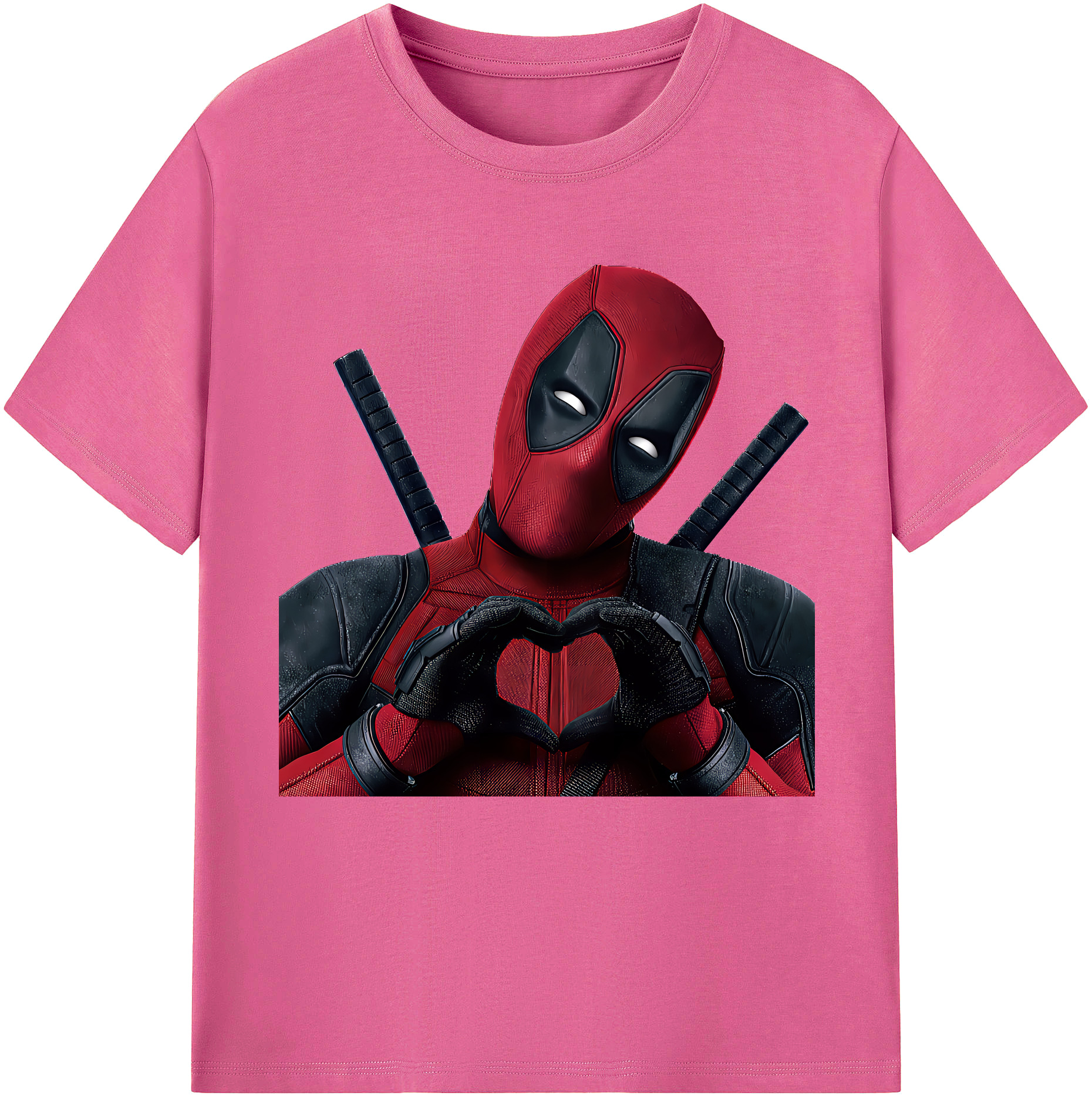 （画像用） Deadpool デッドプール レディースカジュアルプリントTシャツ（綿100％）