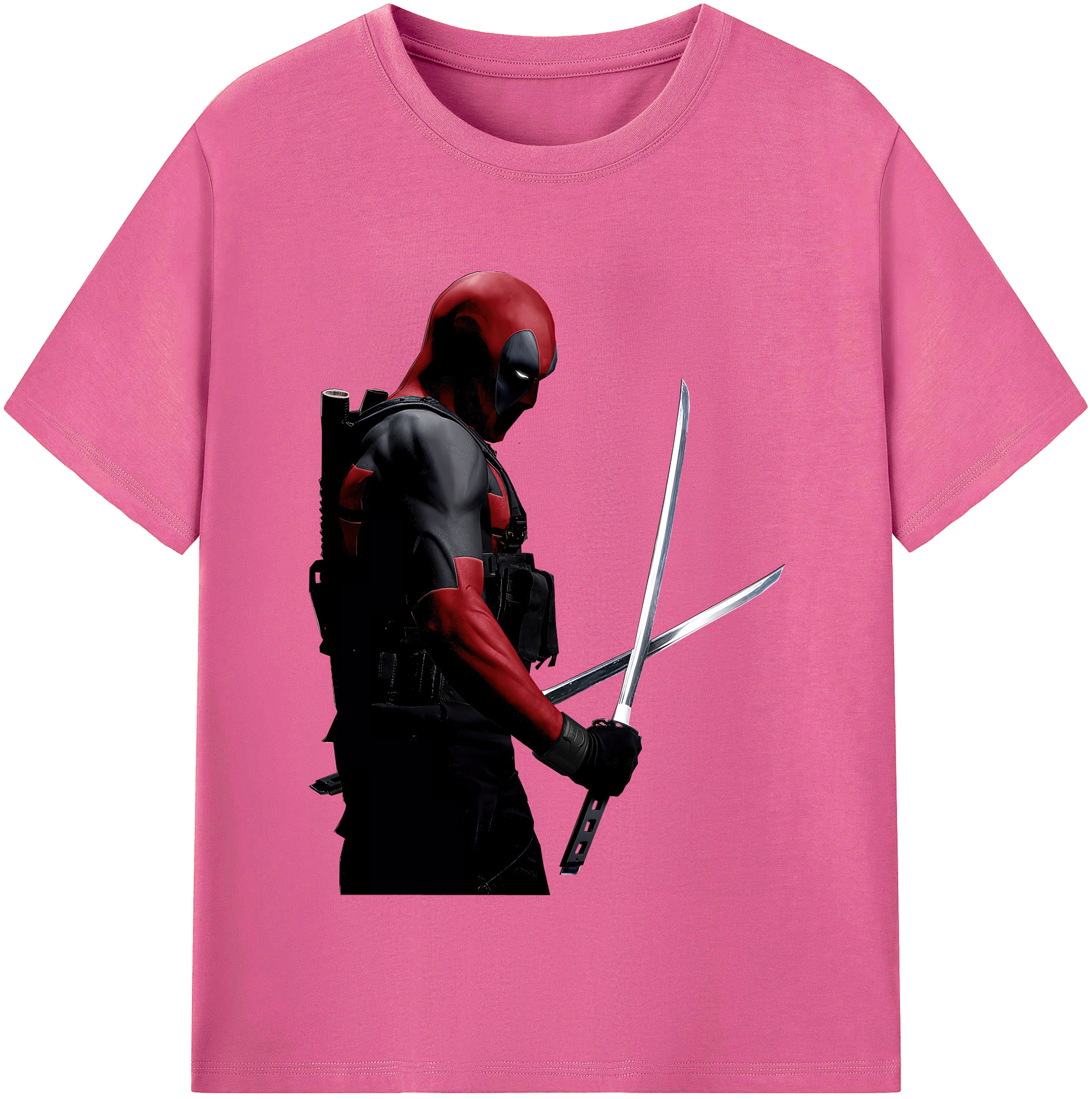 （画像用） Deadpool デッドプール レディースカジュアルプリントTシャツ（綿100％）