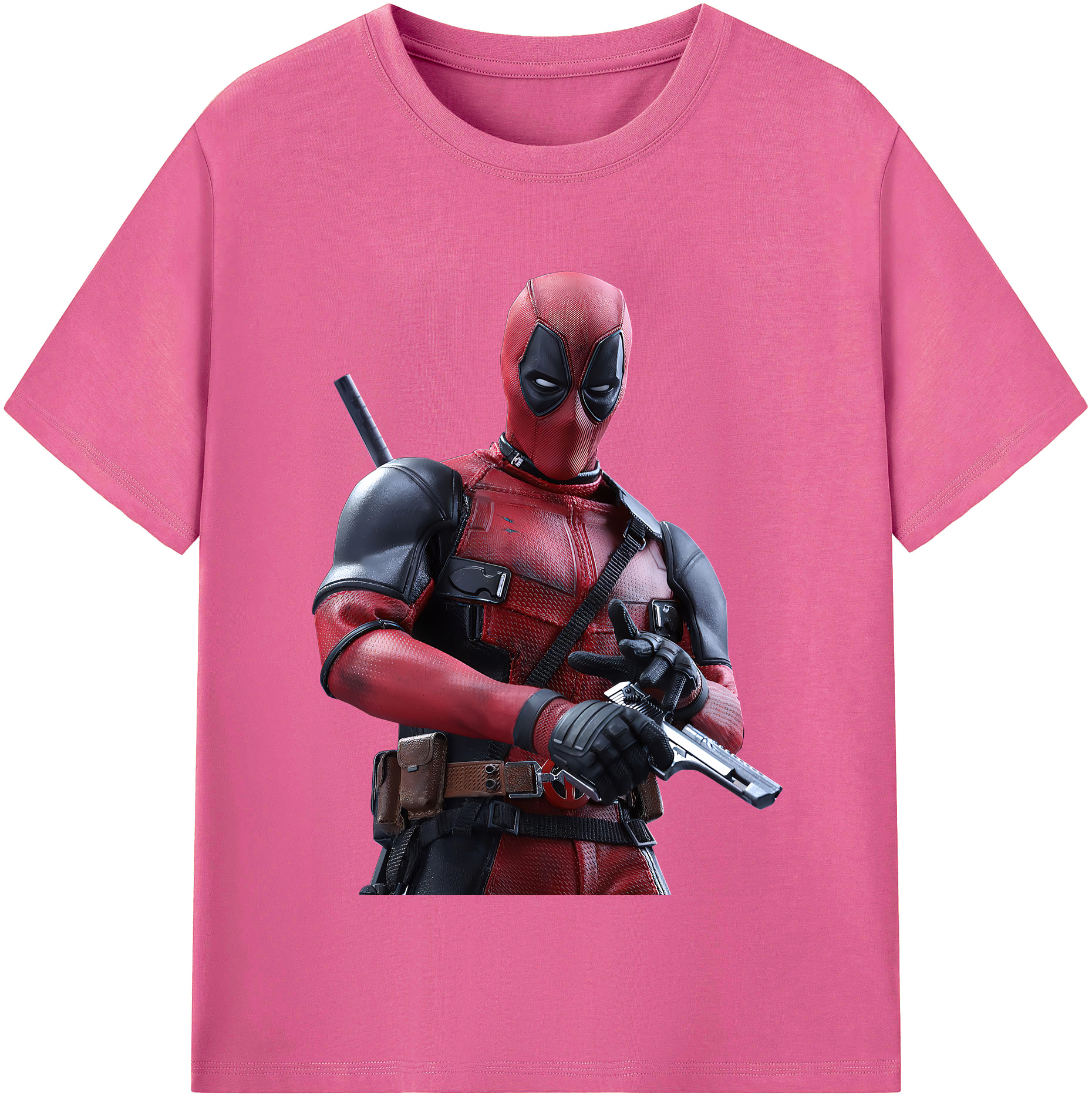 （画像用） Deadpool デッドプール レディースカジュアルプリントTシャツ（綿100％）