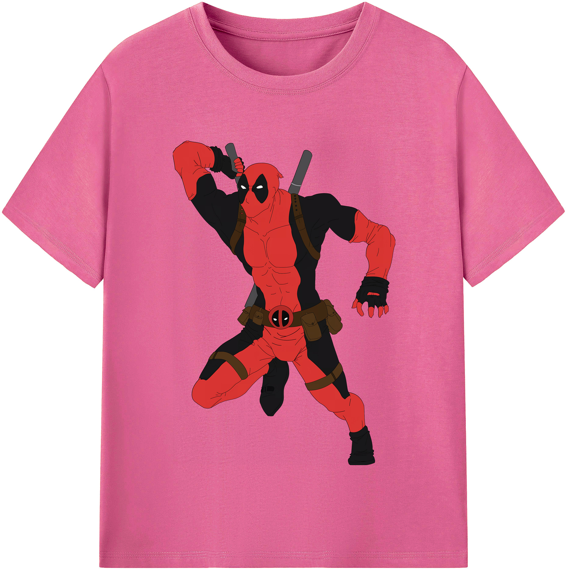 （画像用） Deadpool デッドプール レディースカジュアルプリントTシャツ（綿100％）