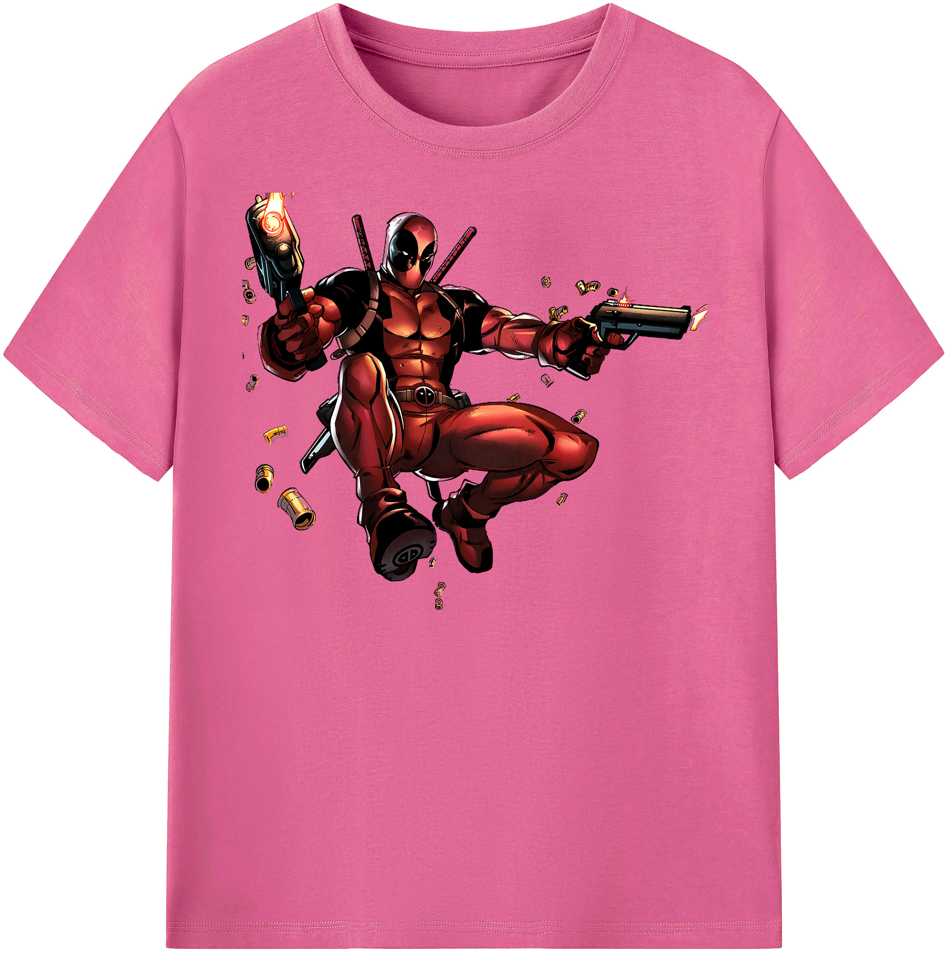 （画像用） Deadpool デッドプール レディースカジュアルプリントTシャツ（綿100％）