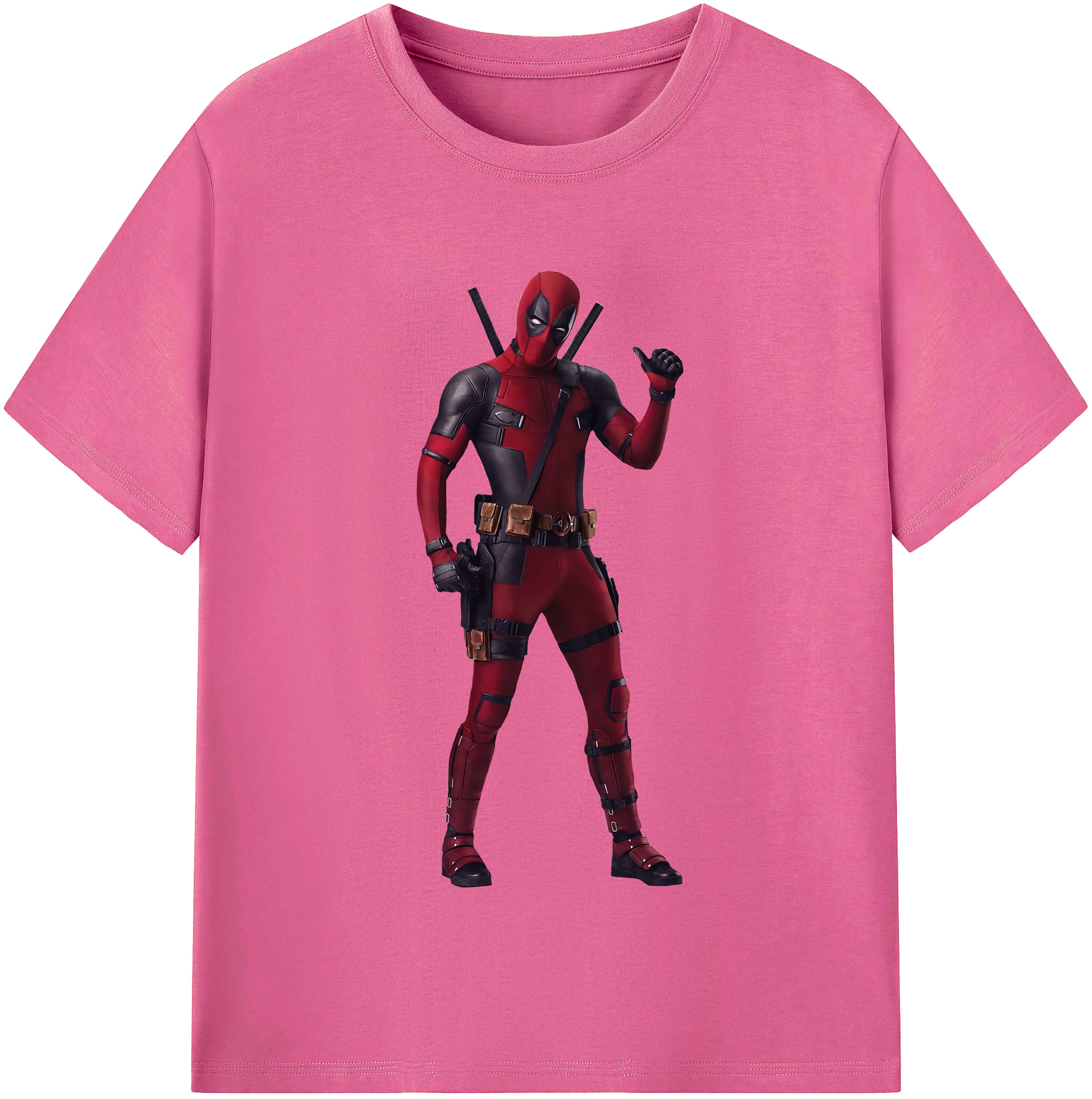 （画像用） Deadpool デッドプール レディースカジュアルプリントTシャツ（綿100％）