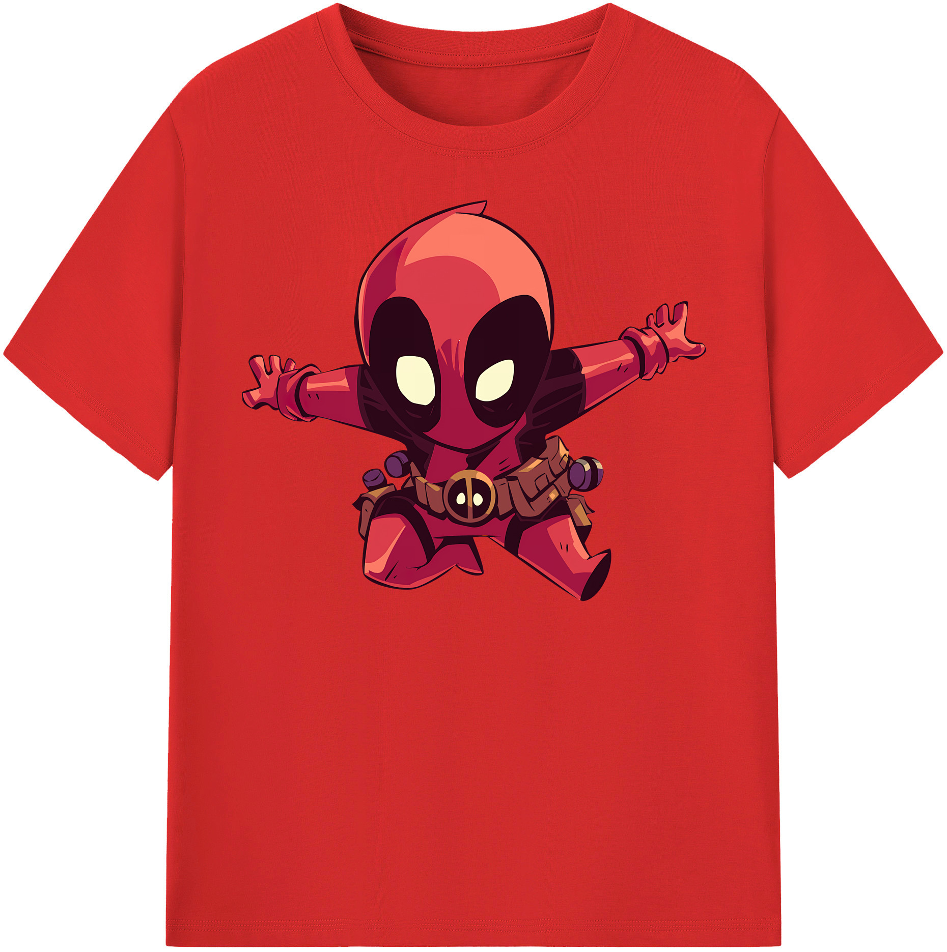 （画像用） Deadpool デッドプール レディースカジュアルプリントTシャツ（綿100％）