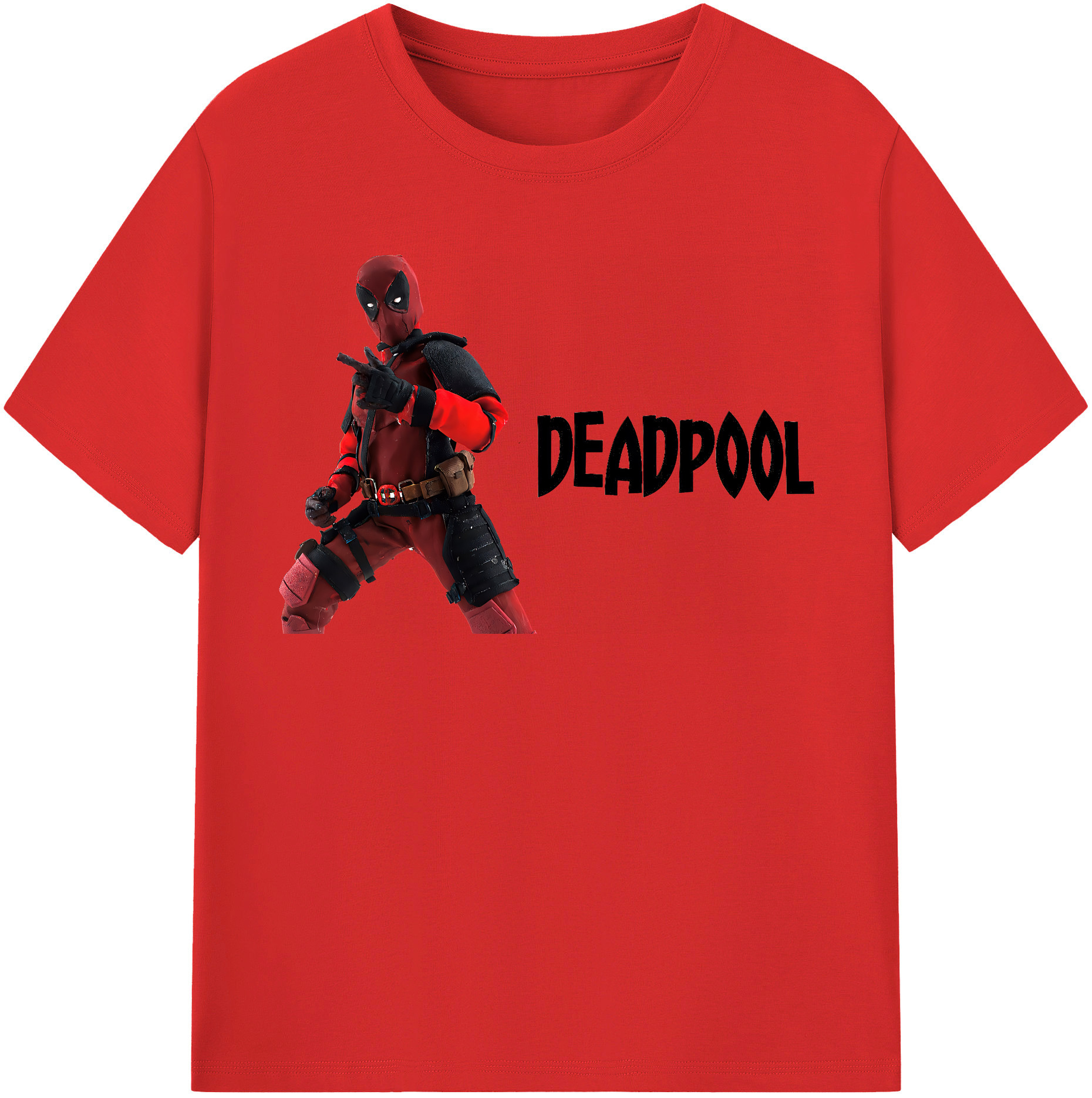 （画像用） Deadpool デッドプール レディースカジュアルプリントTシャツ（綿100％）