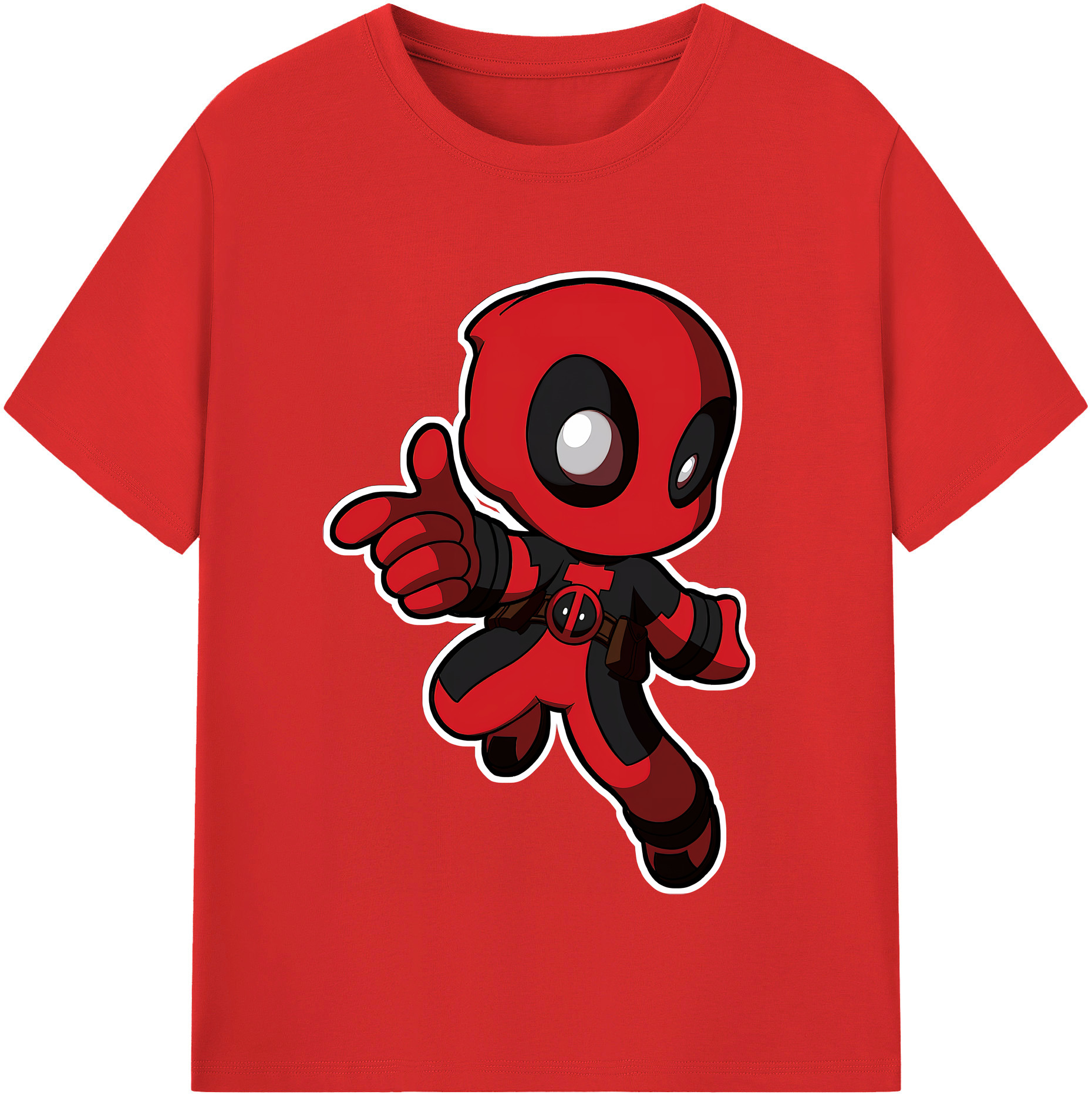 （画像用） Deadpool デッドプール レディースカジュアルプリントTシャツ（綿100％）