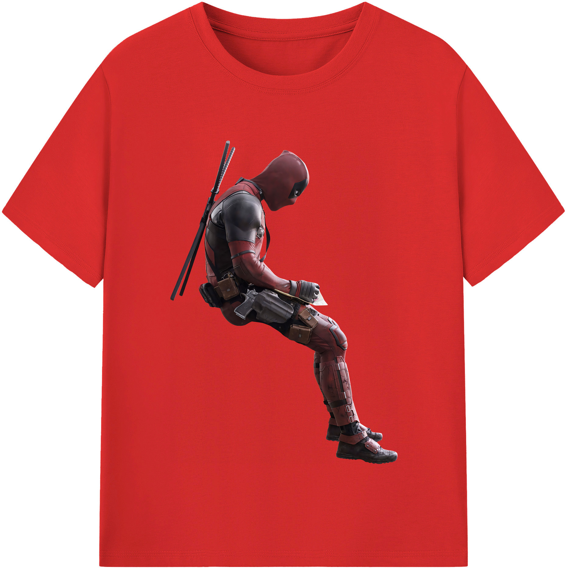 （画像用） Deadpool デッドプール レディースカジュアルプリントTシャツ（綿100％）