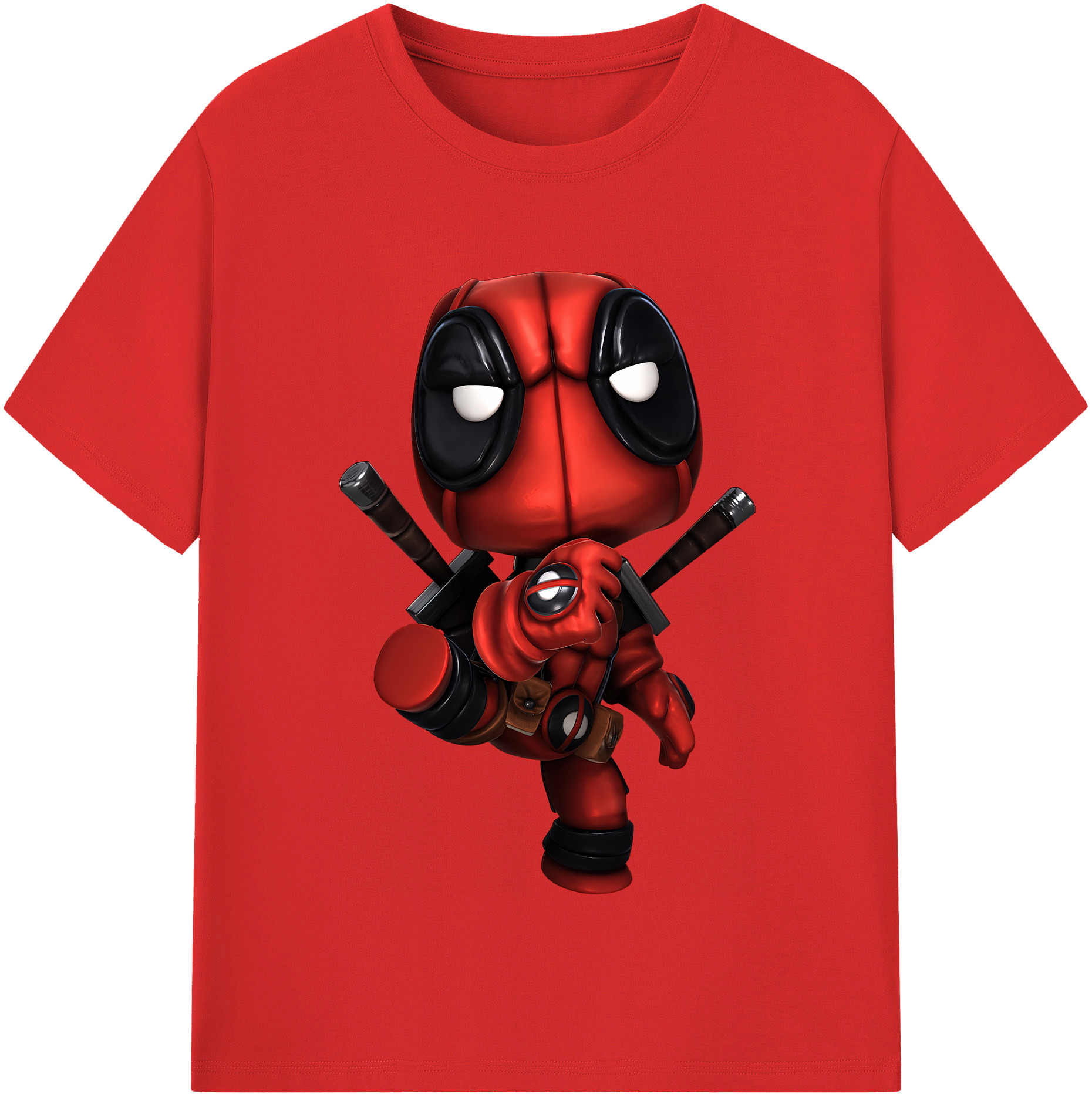 （画像用） Deadpool デッドプール レディースカジュアルプリントTシャツ（綿100％）