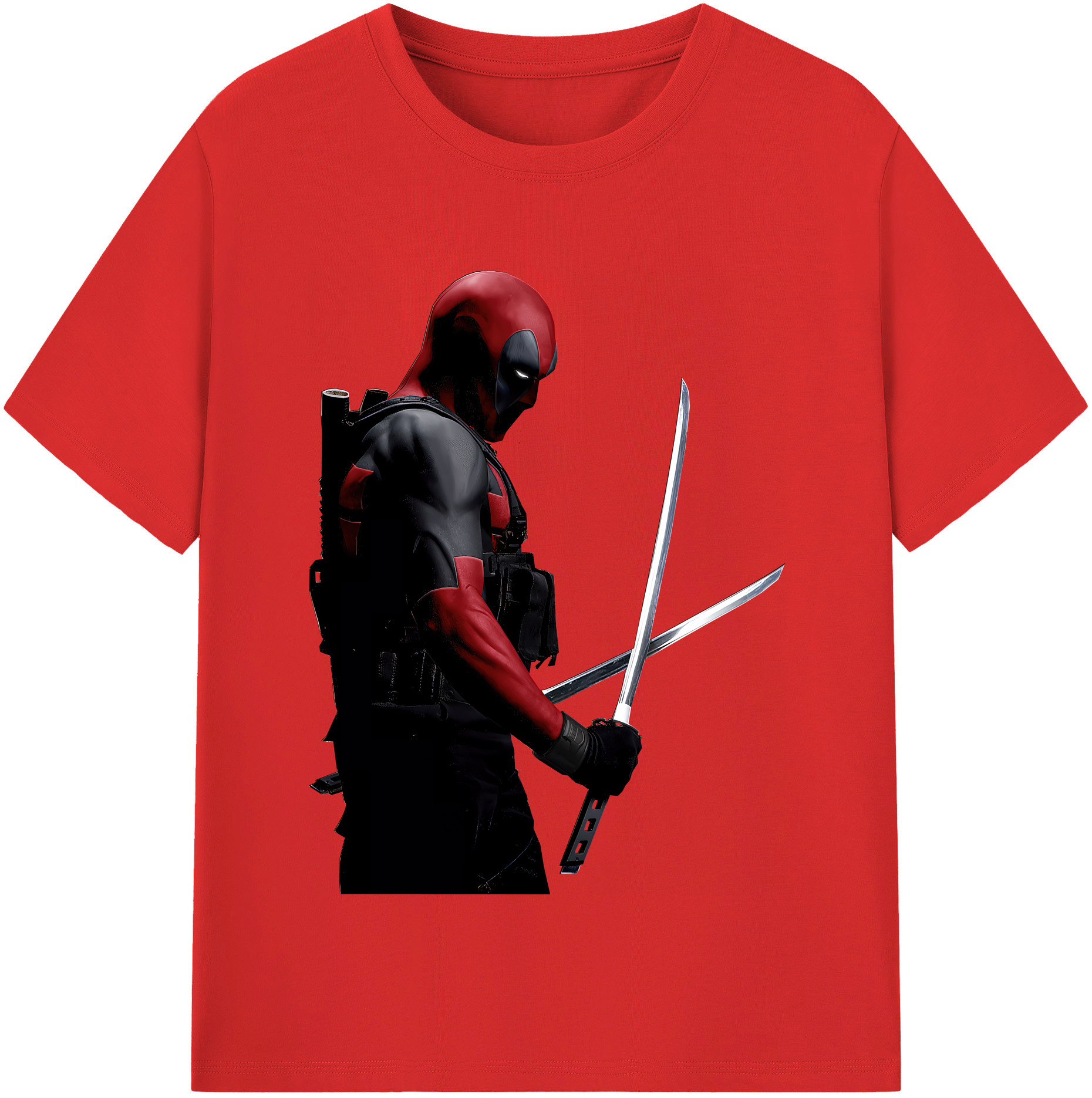 （画像用） Deadpool デッドプール レディースカジュアルプリントTシャツ（綿100％）