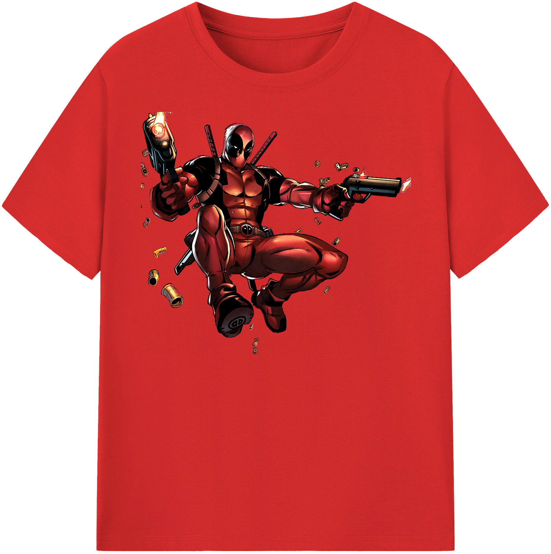 （画像用） Deadpool デッドプール レディースカジュアルプリントTシャツ（綿100％）