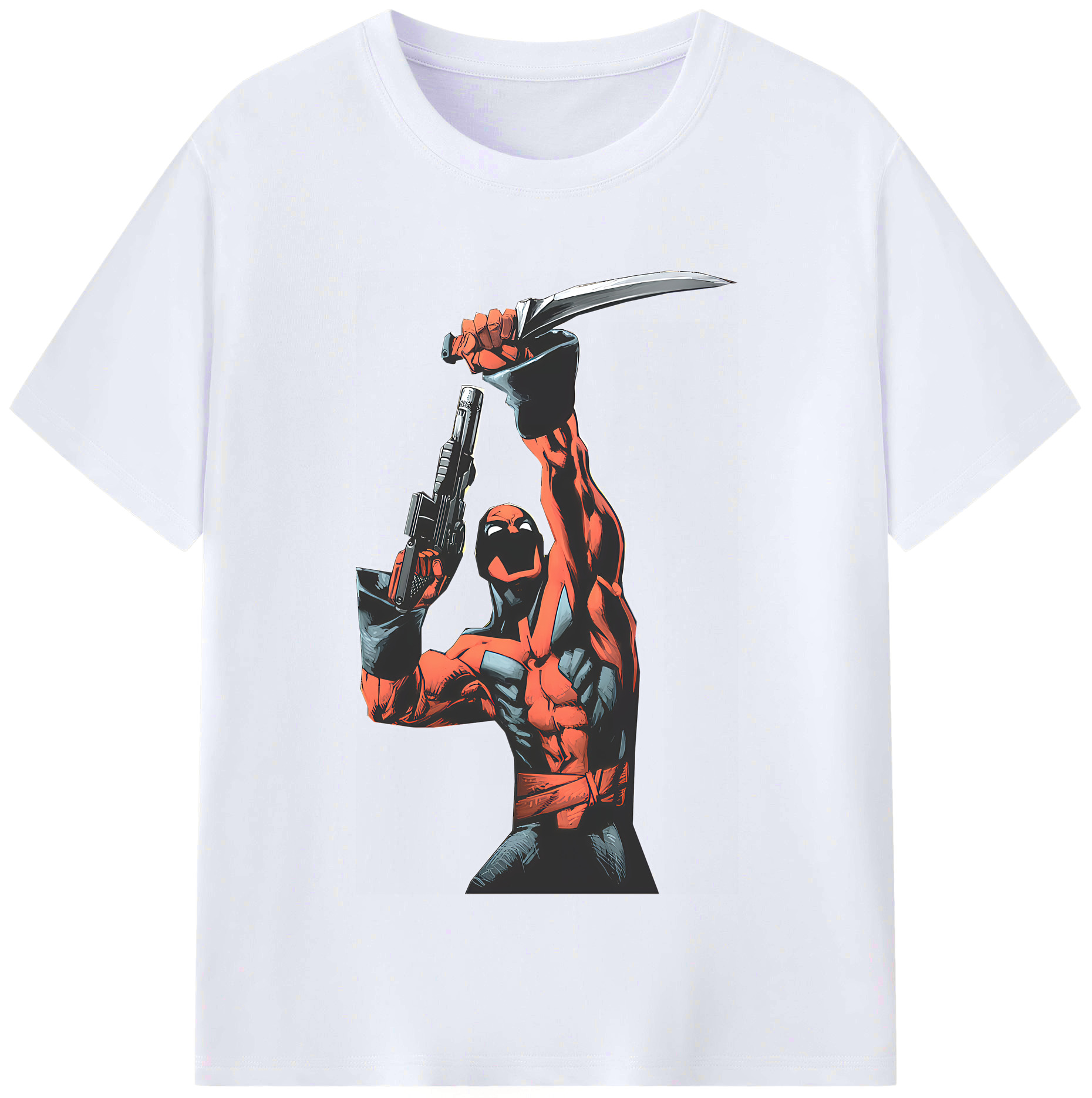 （画像用） Deadpool デッドプール レディースカジュアルプリントTシャツ（綿100％）