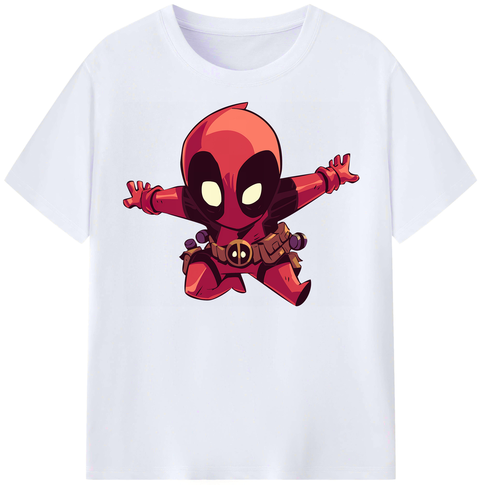 （画像用） Deadpool デッドプール レディースカジュアルプリントTシャツ（綿100％）