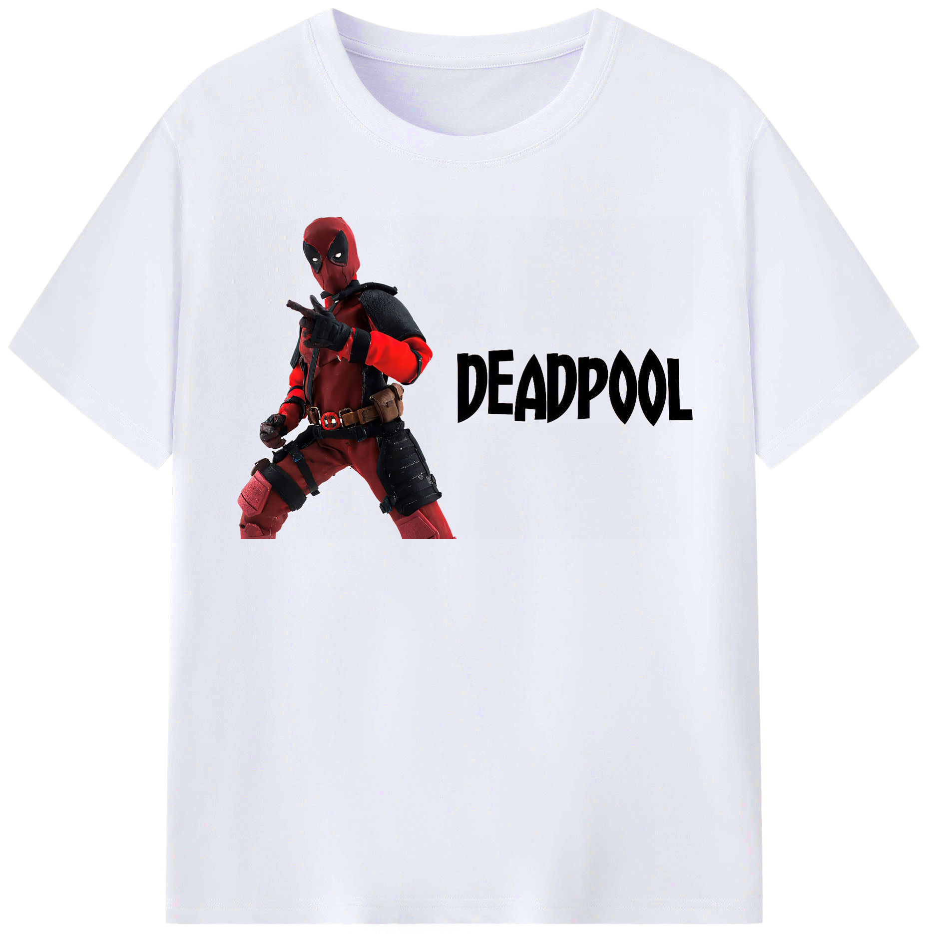 （画像用） Deadpool デッドプール レディースカジュアルプリントTシャツ（綿100％）