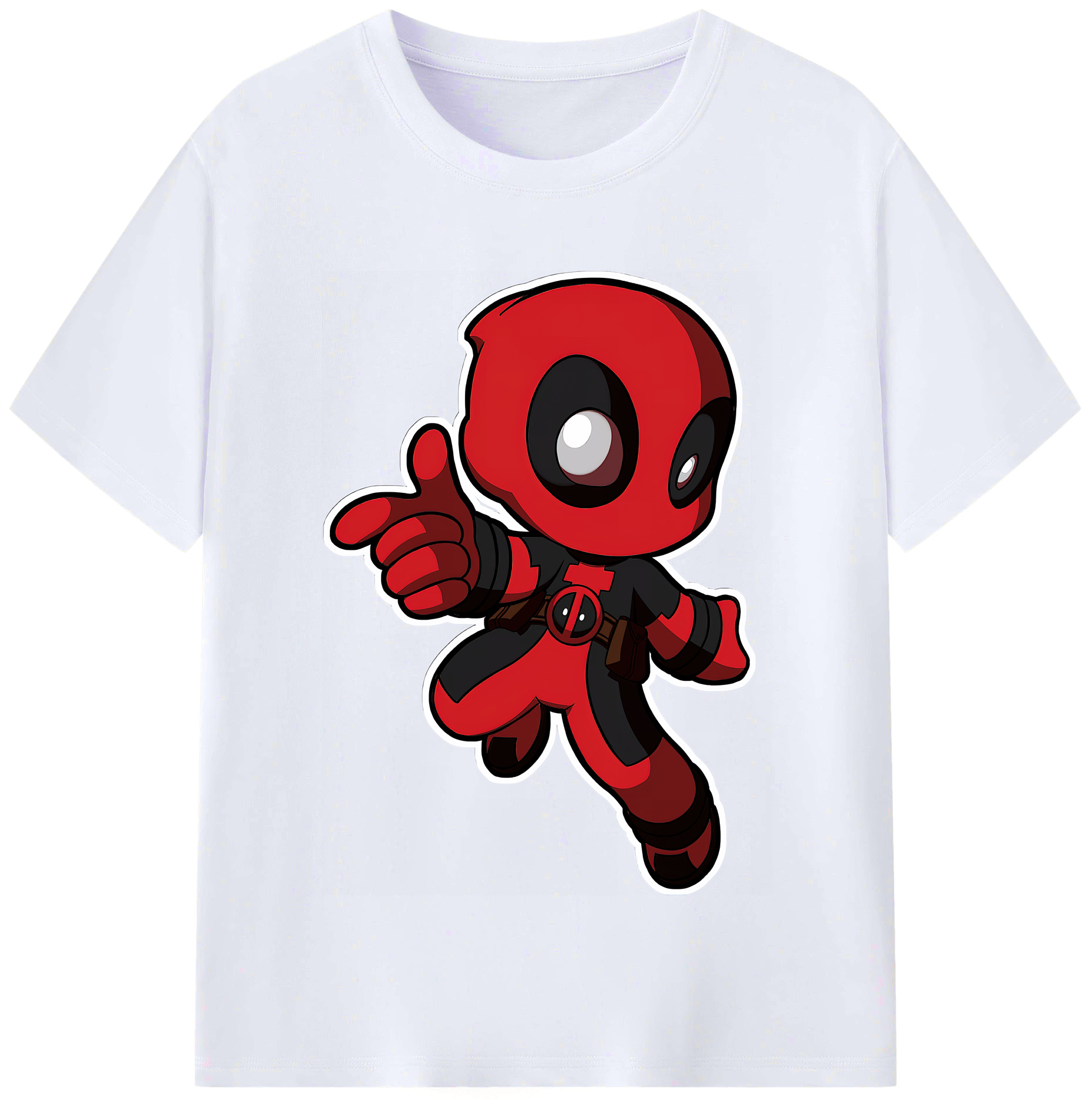 （画像用） Deadpool デッドプール レディースカジュアルプリントTシャツ（綿100％）