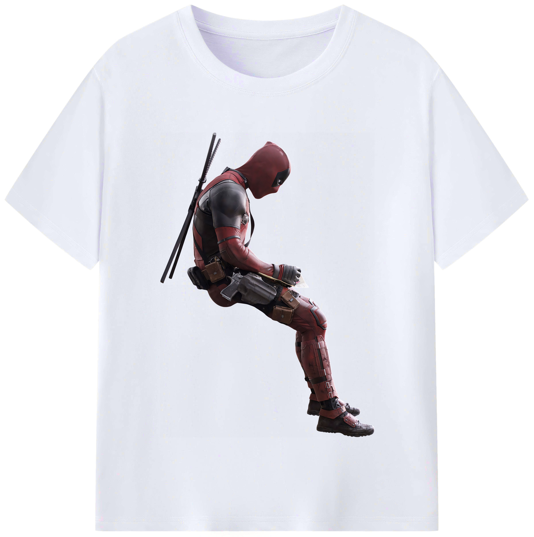 （画像用） Deadpool デッドプール レディースカジュアルプリントTシャツ（綿100％）