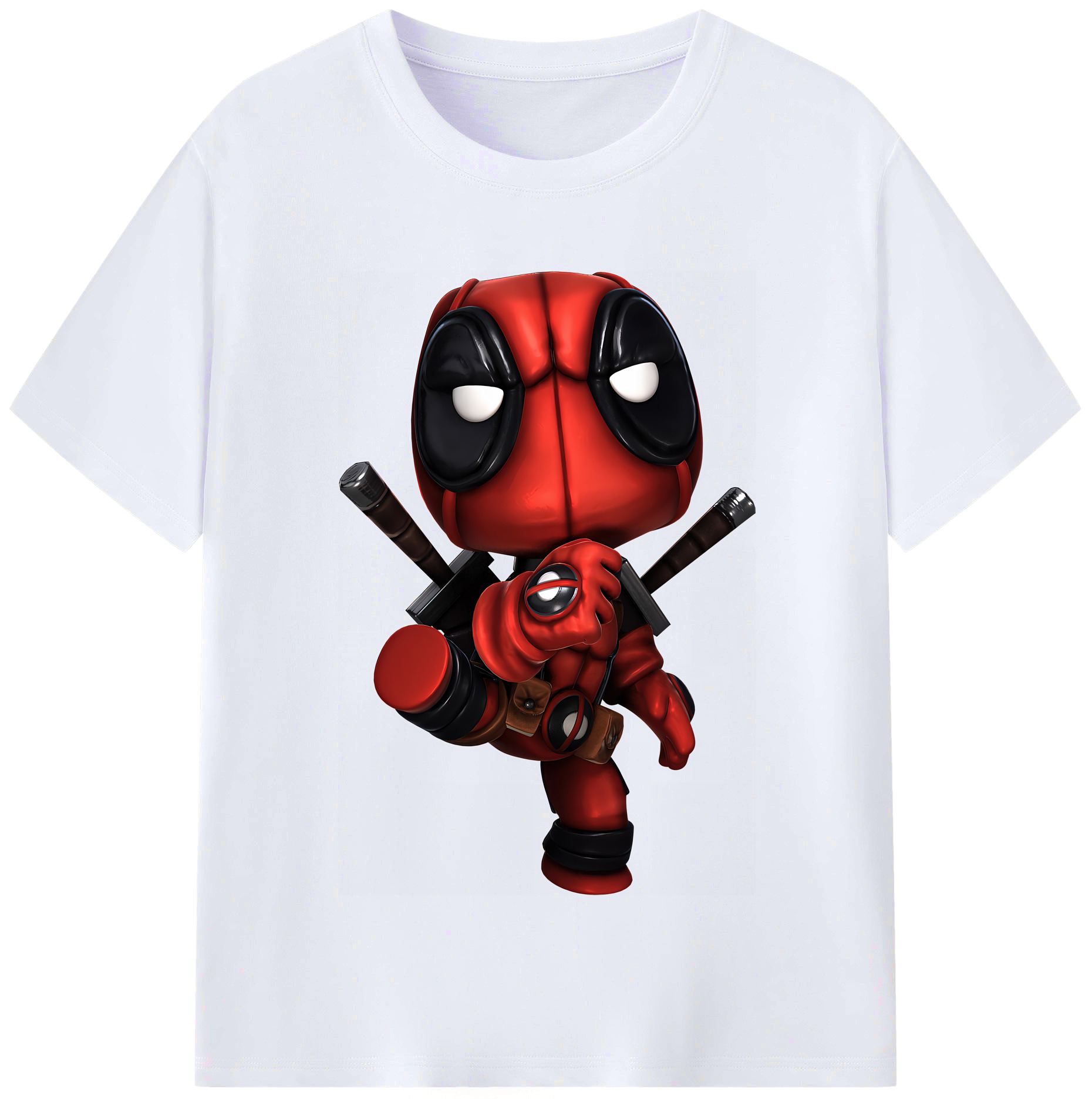 （画像用） Deadpool デッドプール レディースカジュアルプリントTシャツ（綿100％）