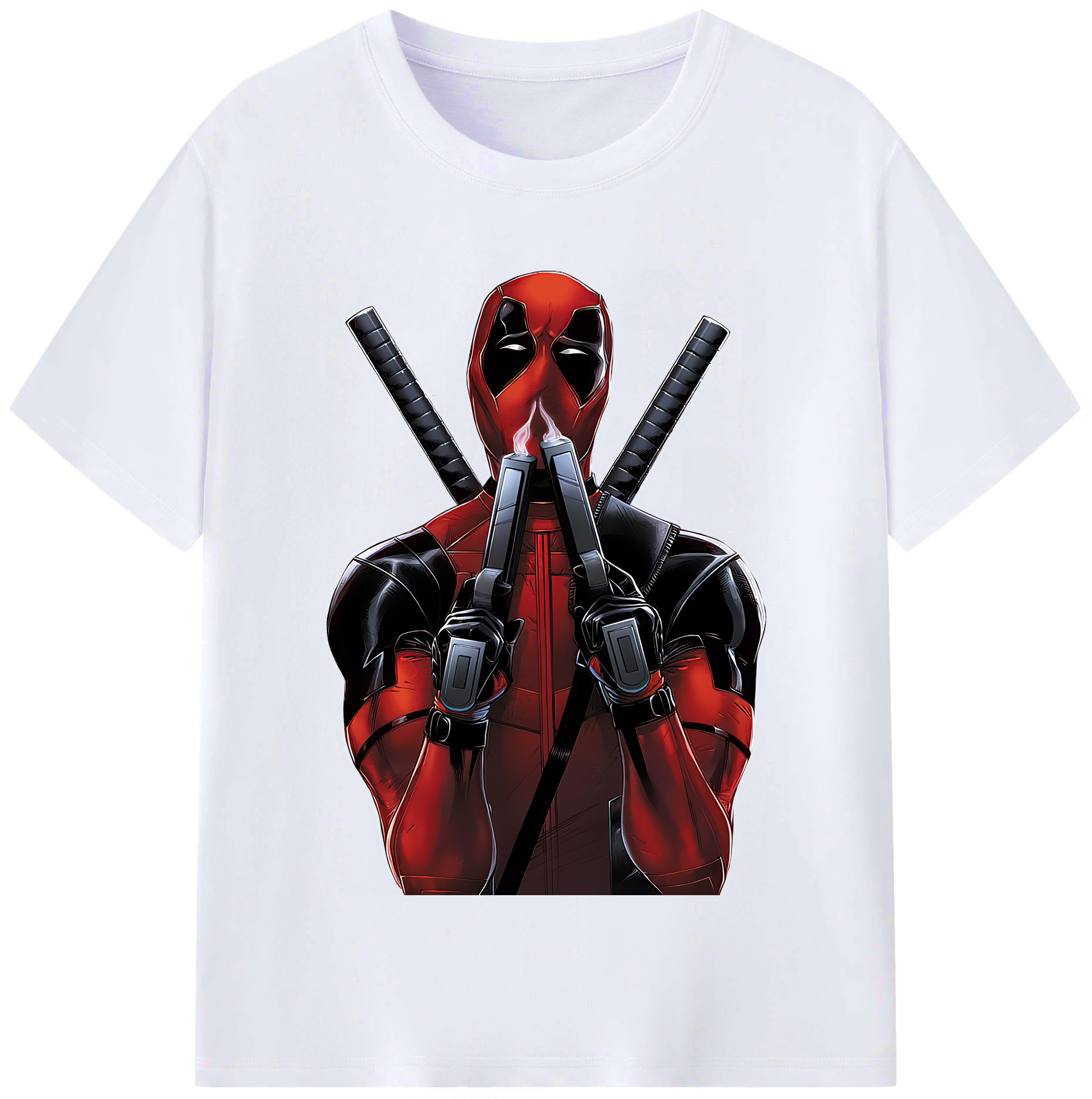 （画像用） Deadpool デッドプール レディースカジュアルプリントTシャツ（綿100％）