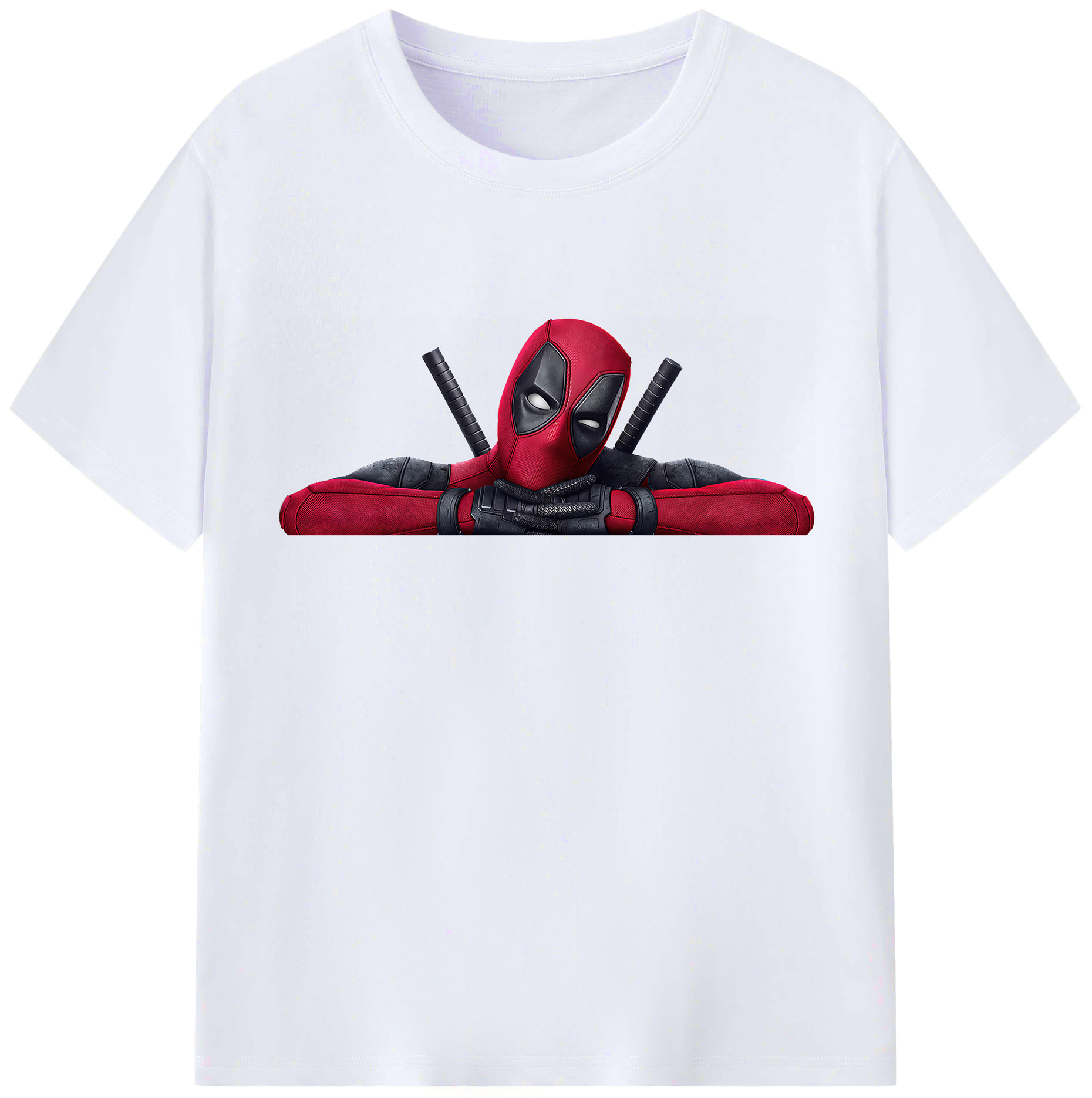 （画像用） Deadpool デッドプール レディースカジュアルプリントTシャツ（綿100％）