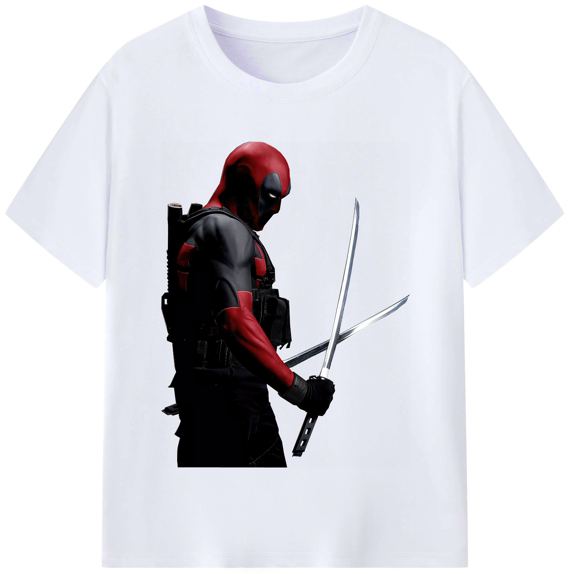 （画像用） Deadpool デッドプール レディースカジュアルプリントTシャツ（綿100％）