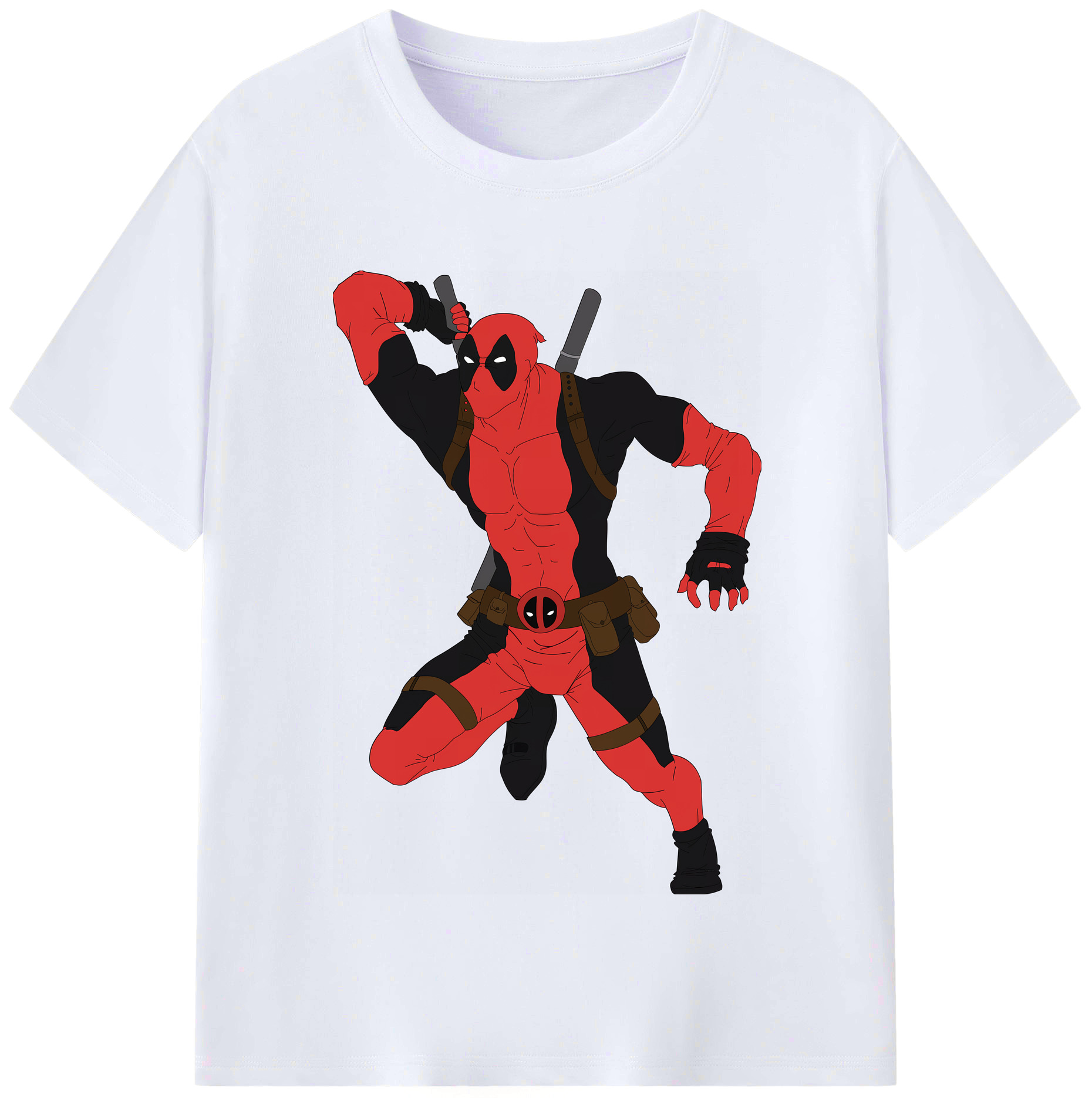 （画像用） Deadpool デッドプール レディースカジュアルプリントTシャツ（綿100％）