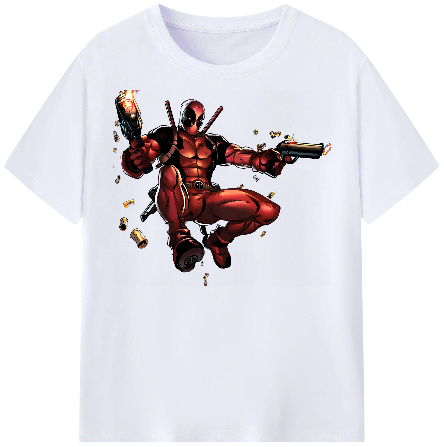 （画像用） Deadpool デッドプール レディースカジュアルプリントTシャツ（綿100％）