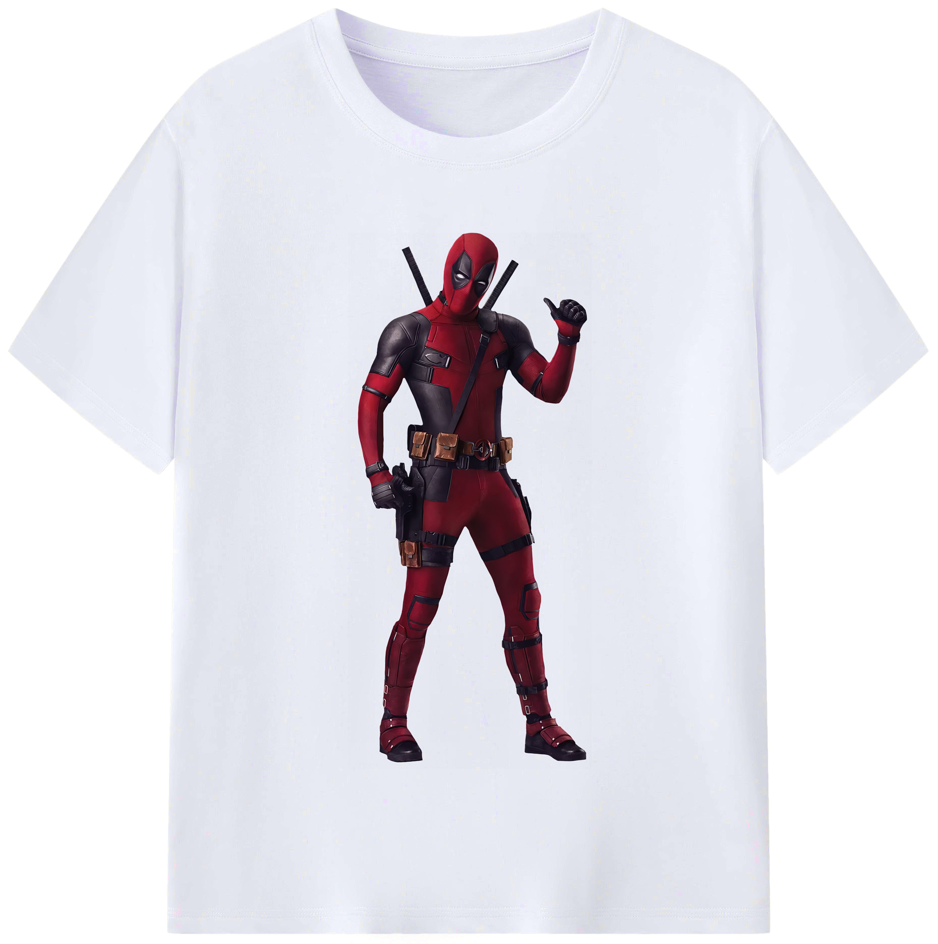 （画像用） Deadpool デッドプール レディースカジュアルプリントTシャツ（綿100％）