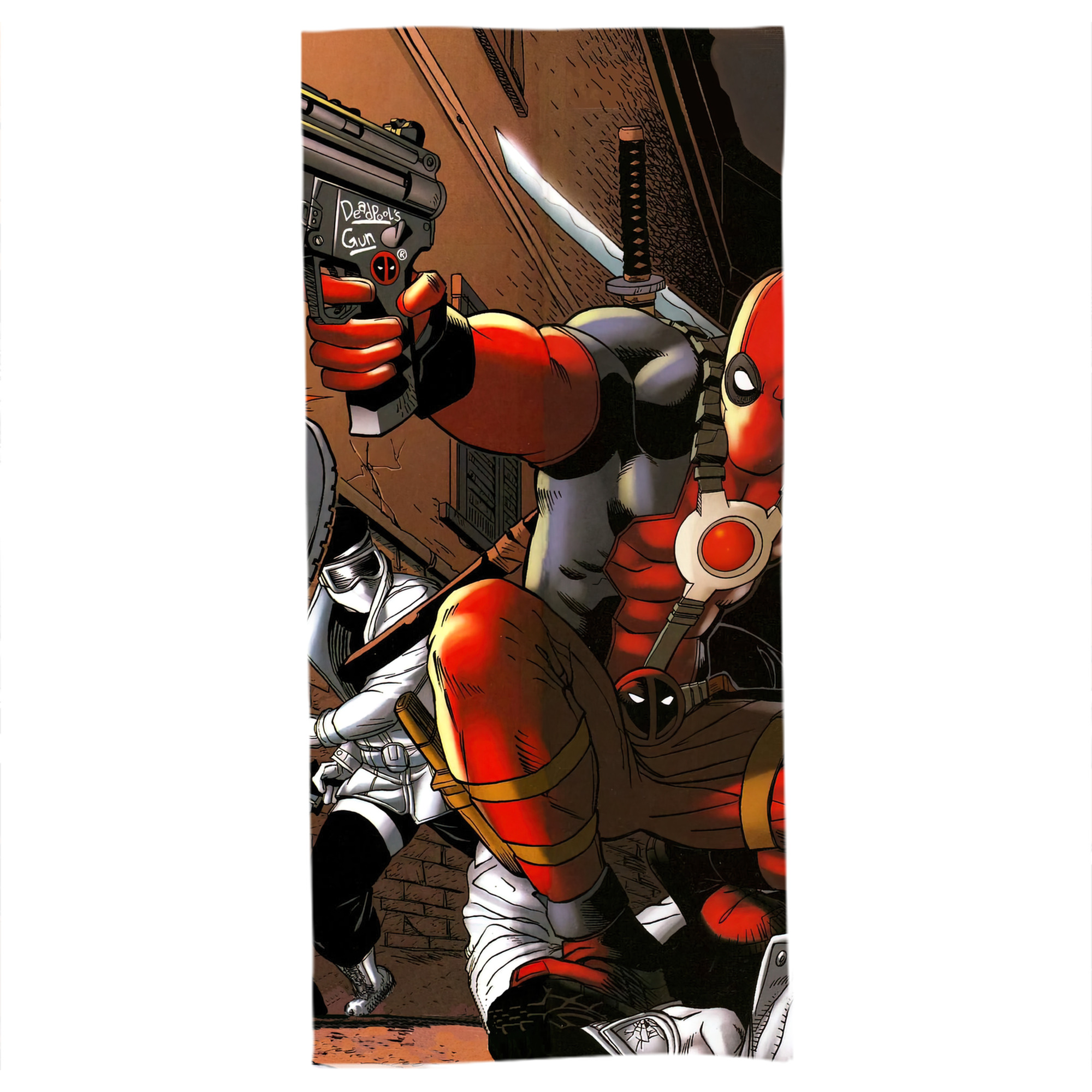 （画像用） Deadpool デッドプール 大判バスタオル 70×140cm 吸水速乾 柔らかい肌触り
