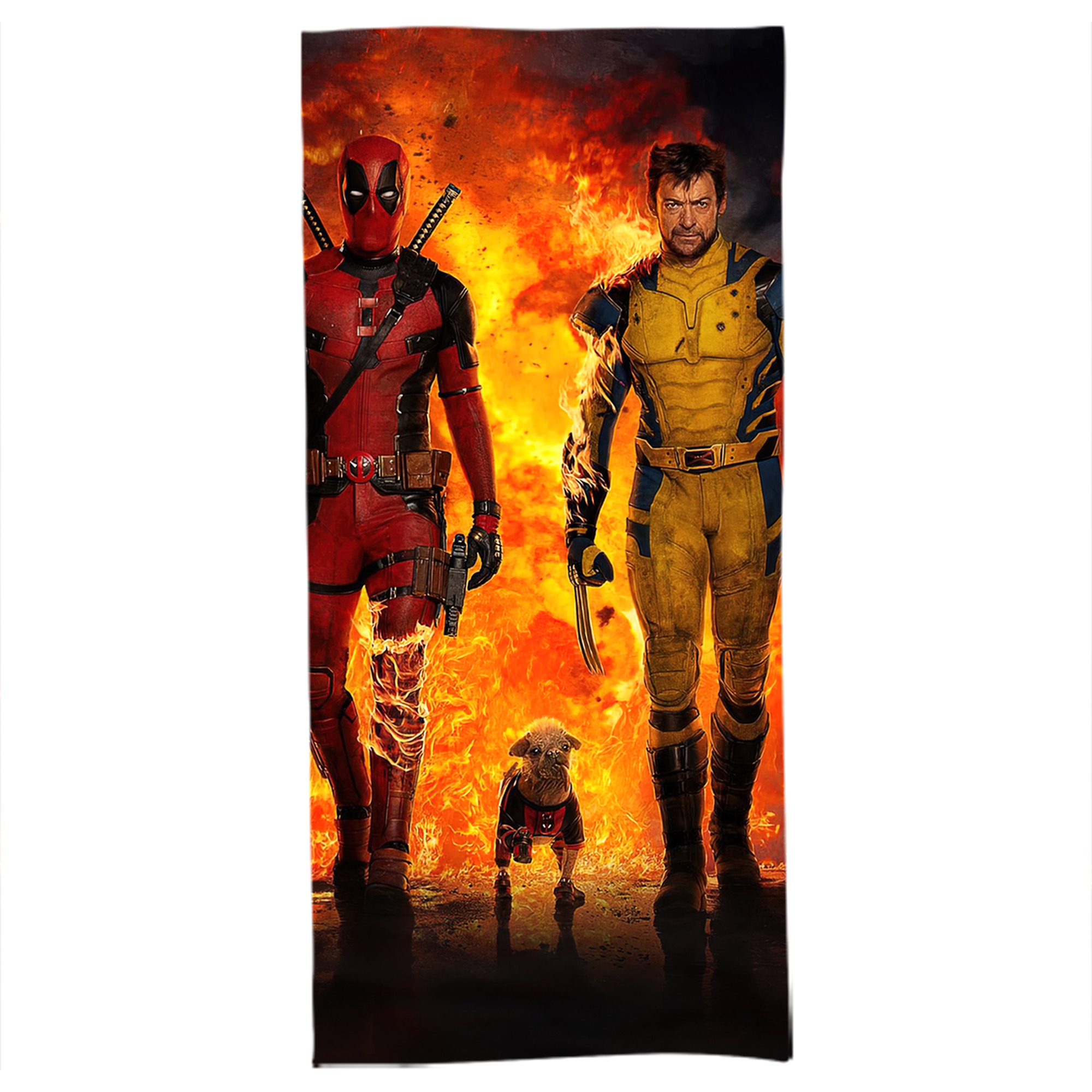 （画像用） Deadpool デッドプール 大判バスタオル 70×140cm 吸水速乾 柔らかい肌触り