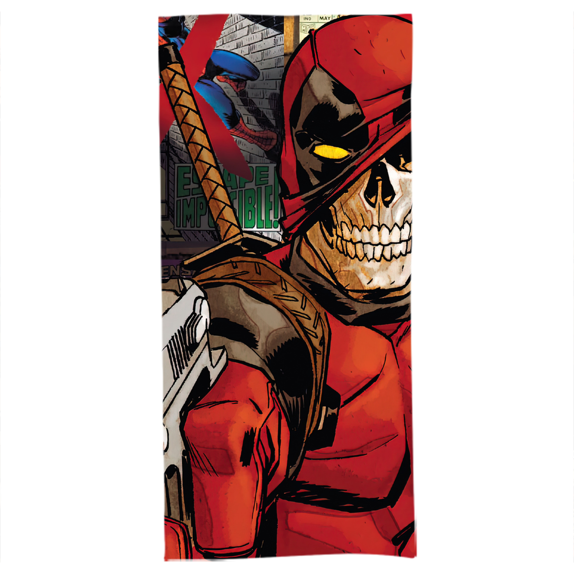 （画像用） Deadpool デッドプール 大判バスタオル 70×140cm 吸水速乾 柔らかい肌触り