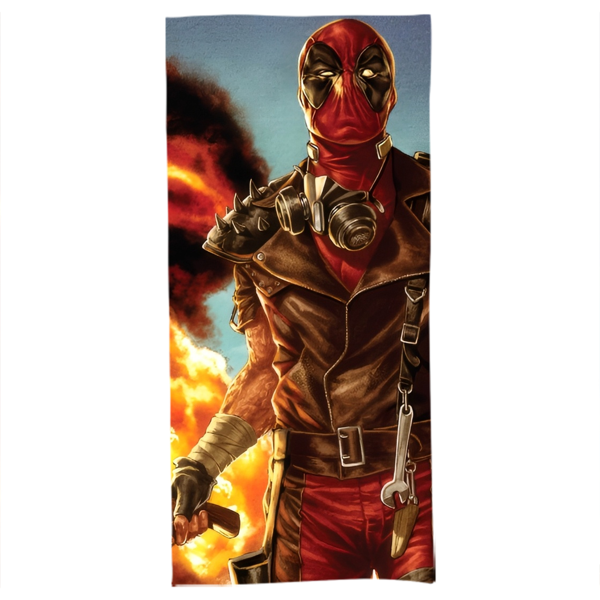 （画像用） Deadpool デッドプール 大判バスタオル 70×140cm 吸水速乾 柔らかい肌触り