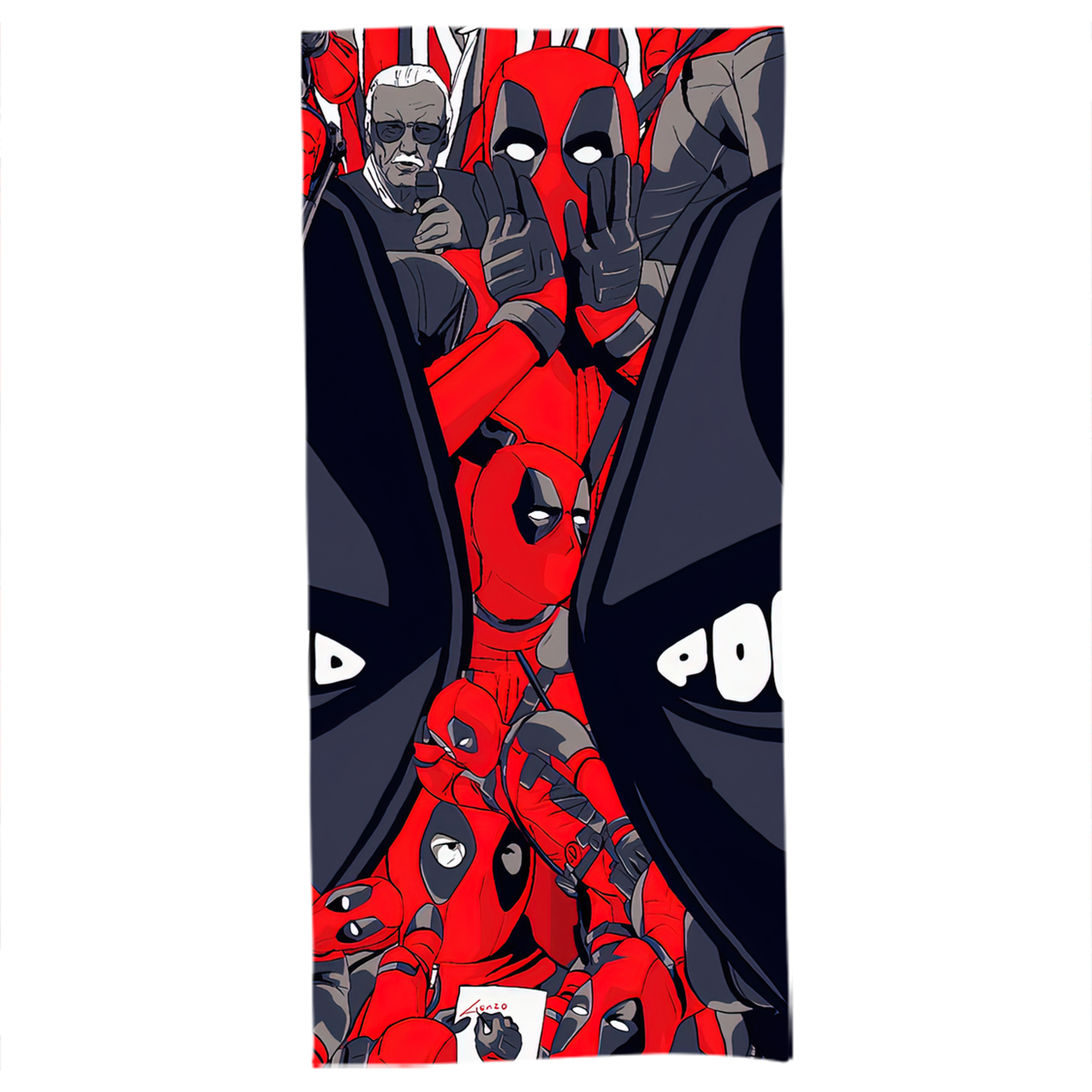 （画像用） Deadpool デッドプール 大判バスタオル 70×140cm 吸水速乾 柔らかい肌触り