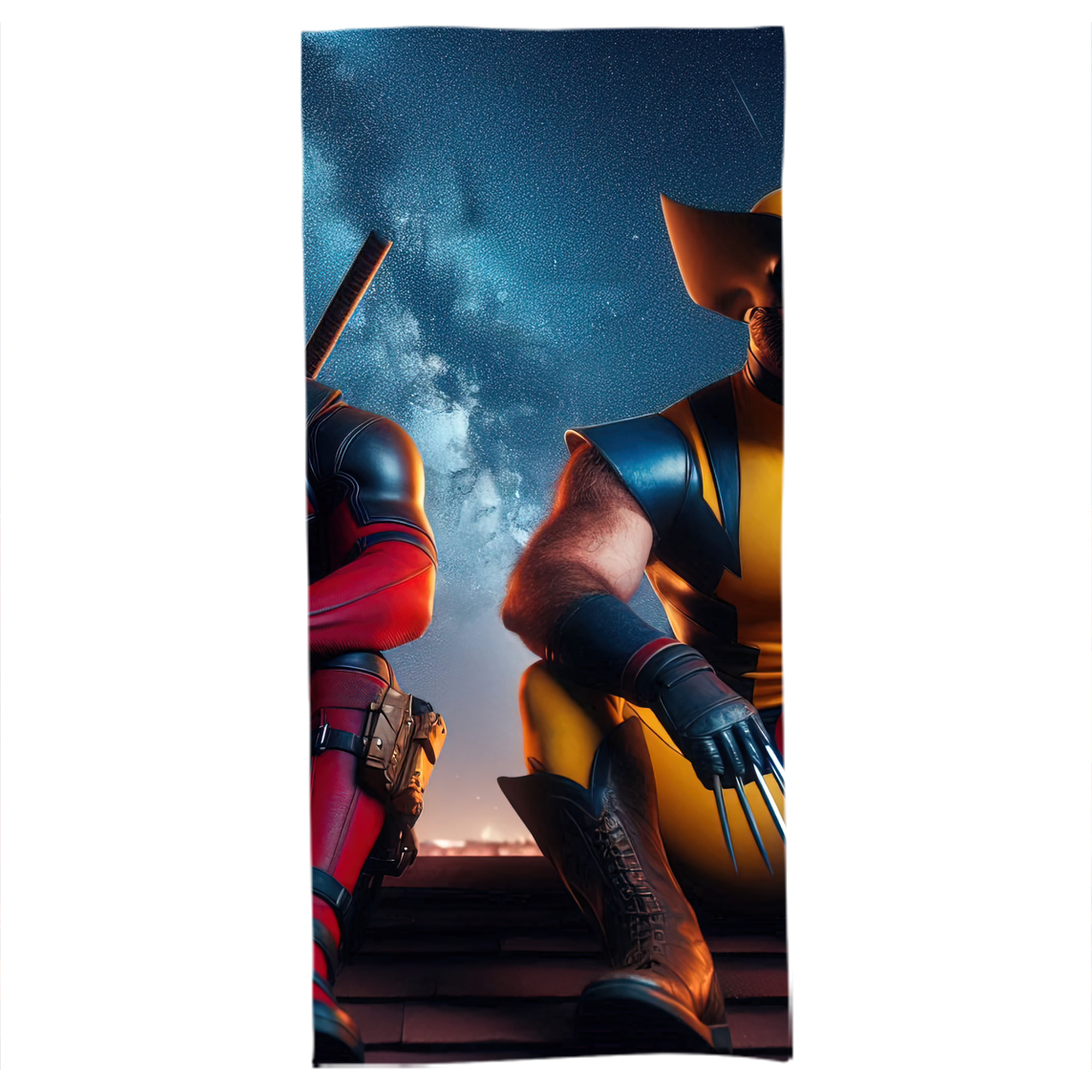 （画像用） Deadpool デッドプール 大判バスタオル 70×140cm 吸水速乾 柔らかい肌触り
