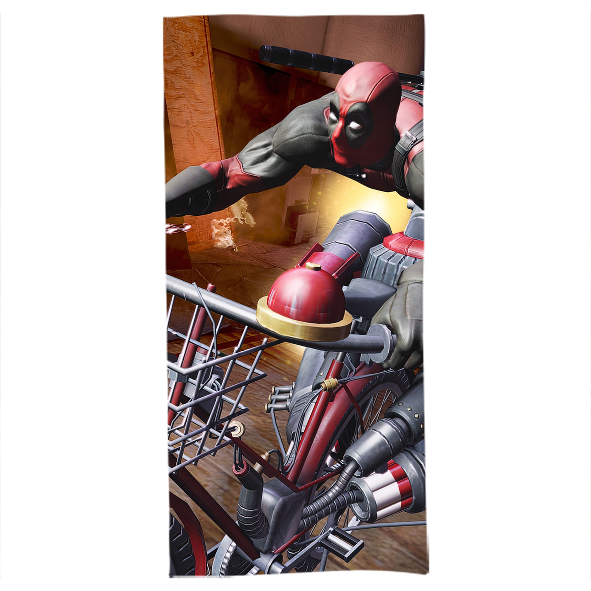 （画像用） Deadpool デッドプール 大判バスタオル 70×140cm 吸水速乾 柔らかい肌触り