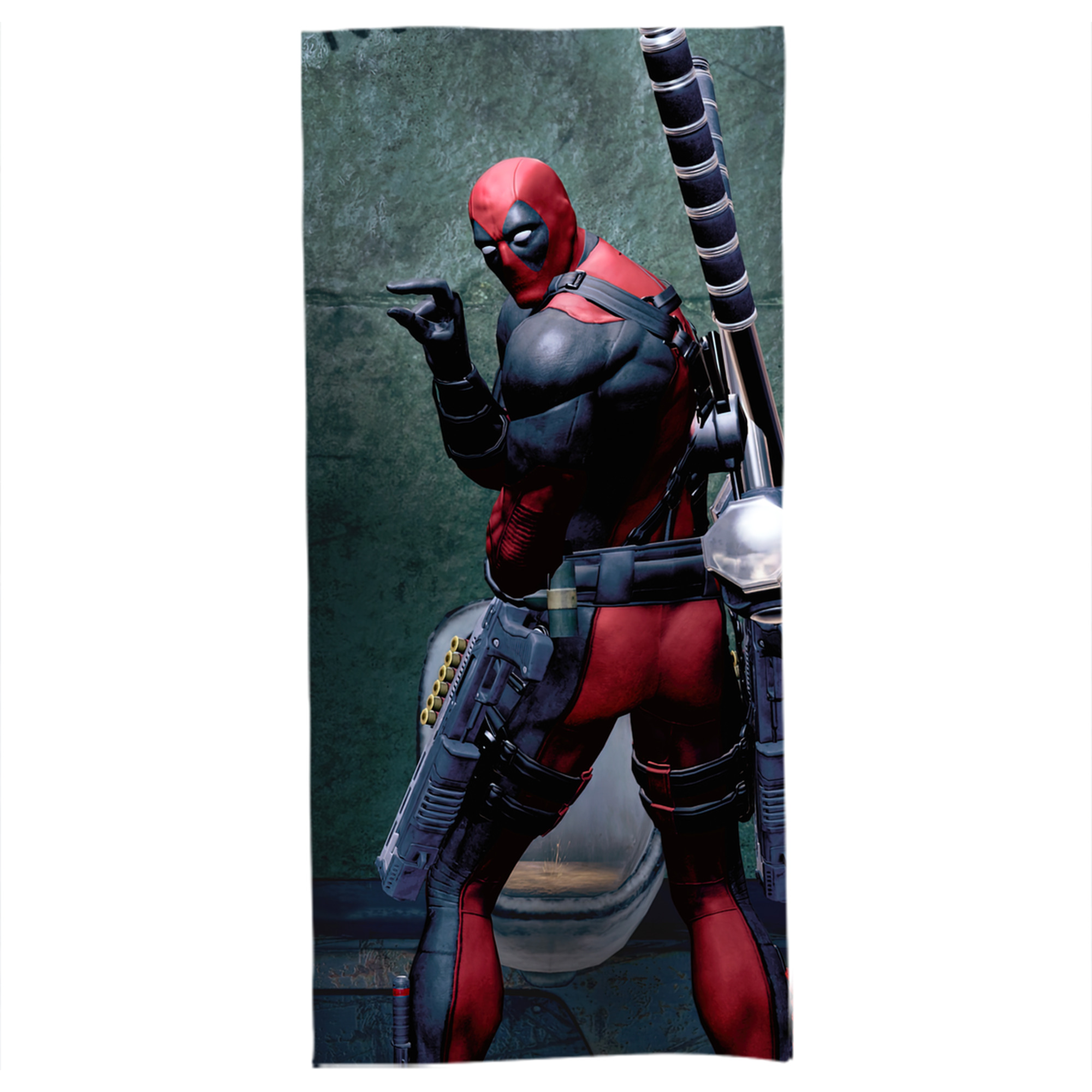（画像用） Deadpool デッドプール 大判バスタオル 70×140cm 吸水速乾 柔らかい肌触り