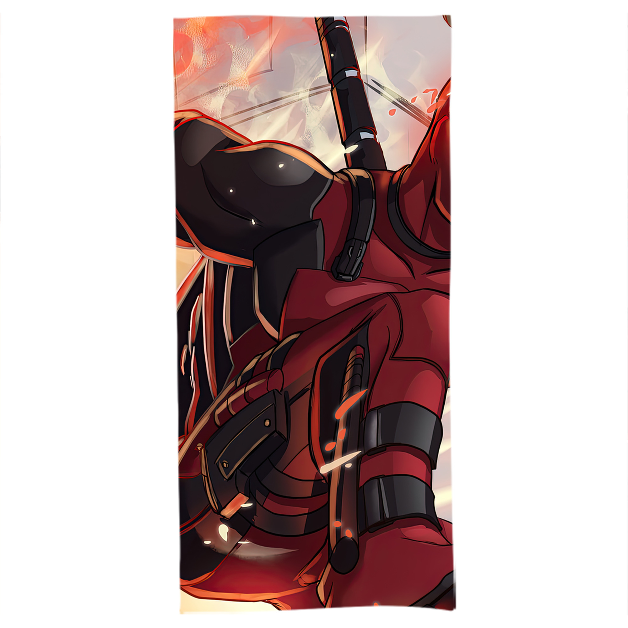 （画像用） Deadpool デッドプール 大判バスタオル 70×140cm 吸水速乾 柔らかい肌触り