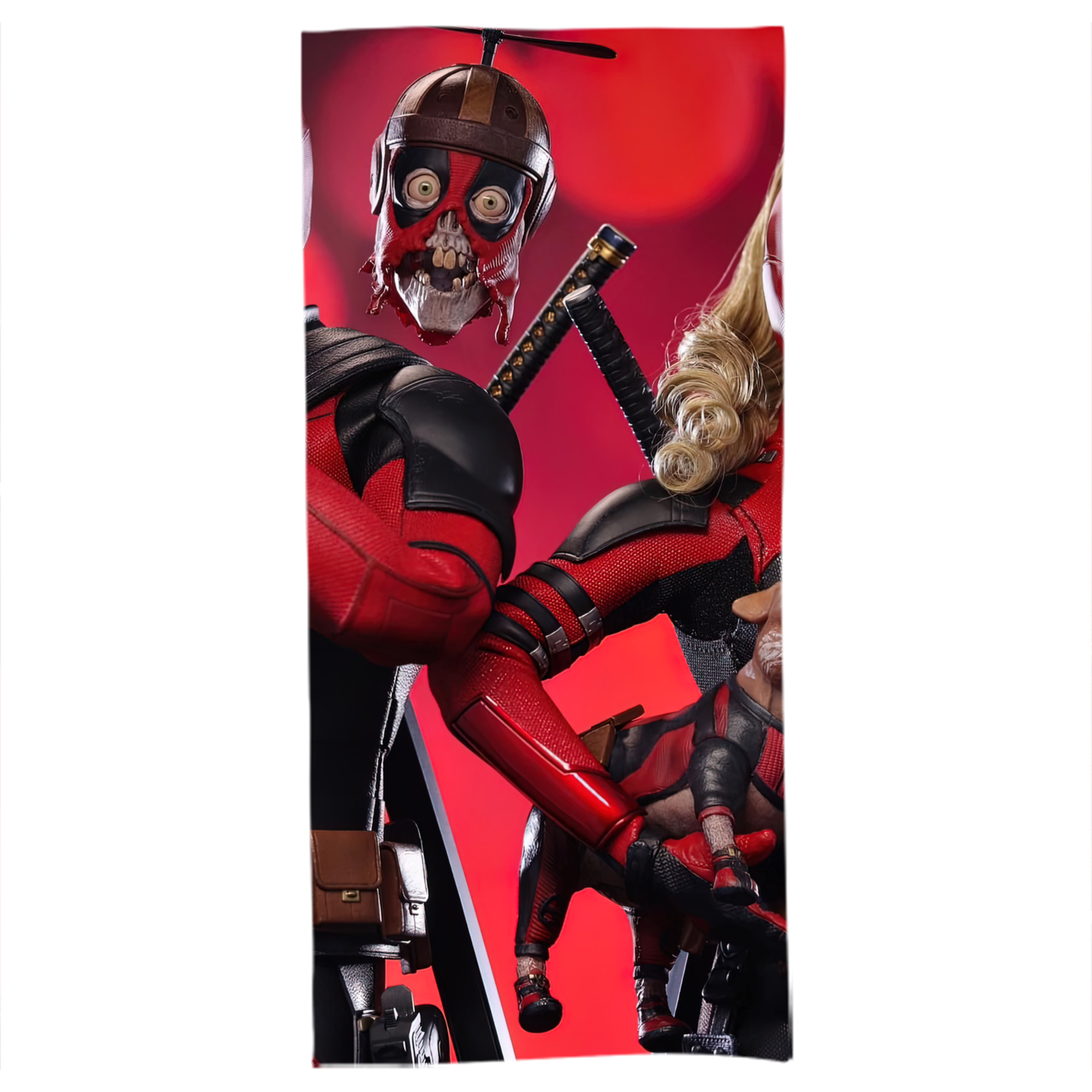 （画像用） Deadpool デッドプール 大判バスタオル 70×140cm 吸水速乾 柔らかい肌触り