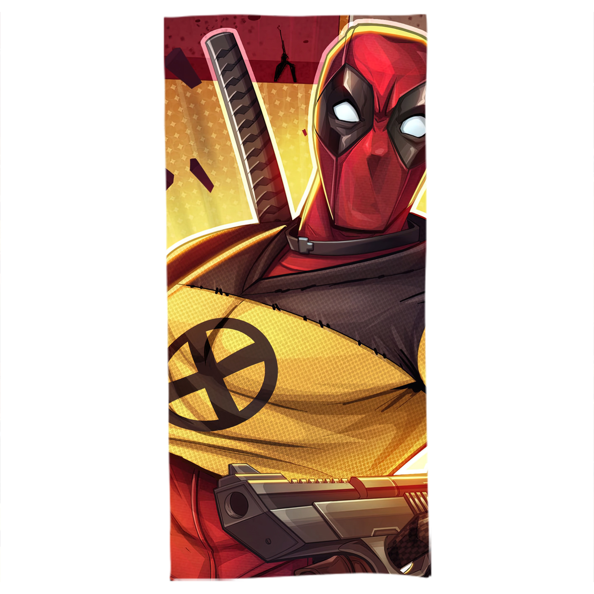 （画像用） Deadpool デッドプール 大判バスタオル 70×140cm 吸水速乾 柔らかい肌触り