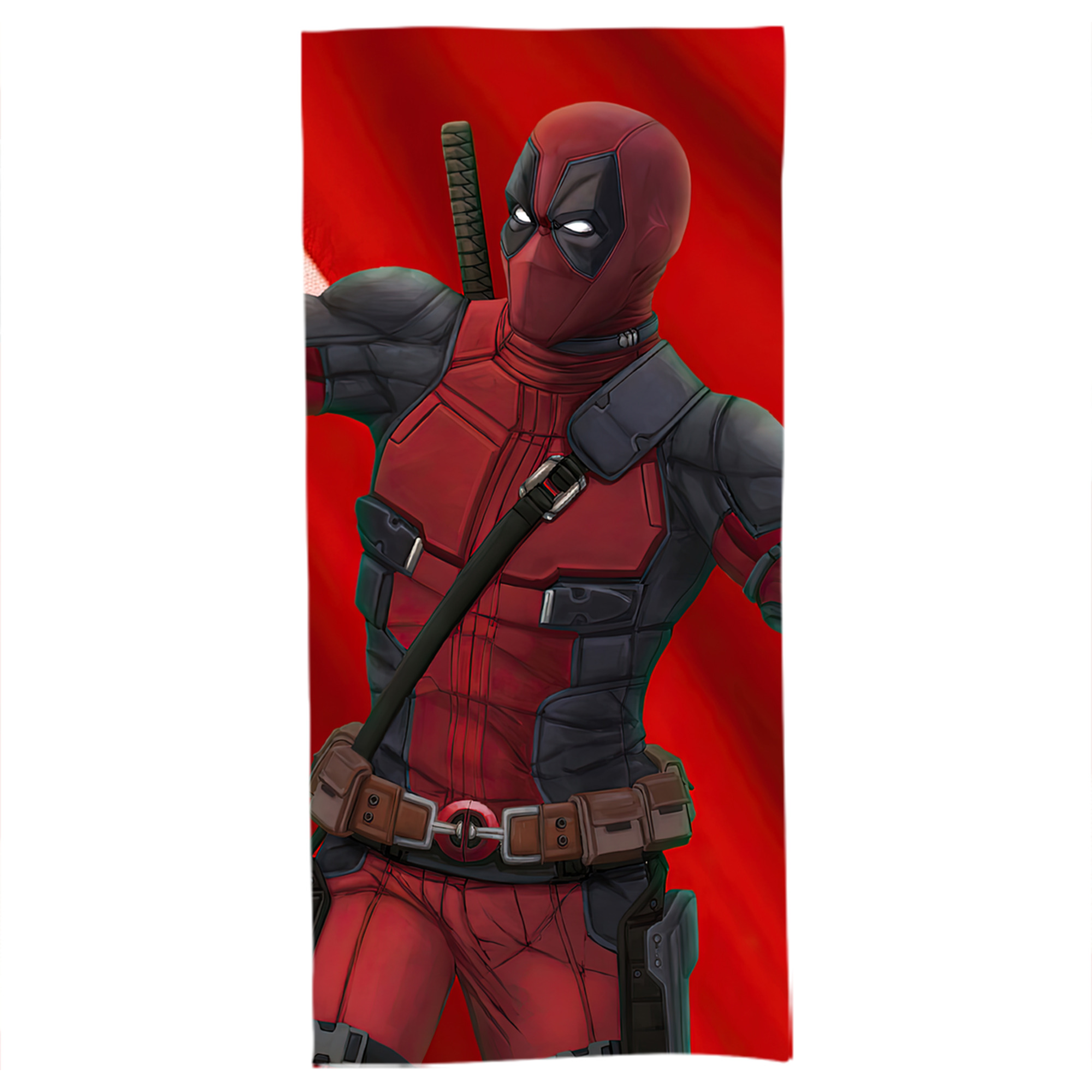 （画像用） Deadpool デッドプール 大判バスタオル 70×140cm 吸水速乾 柔らかい肌触り