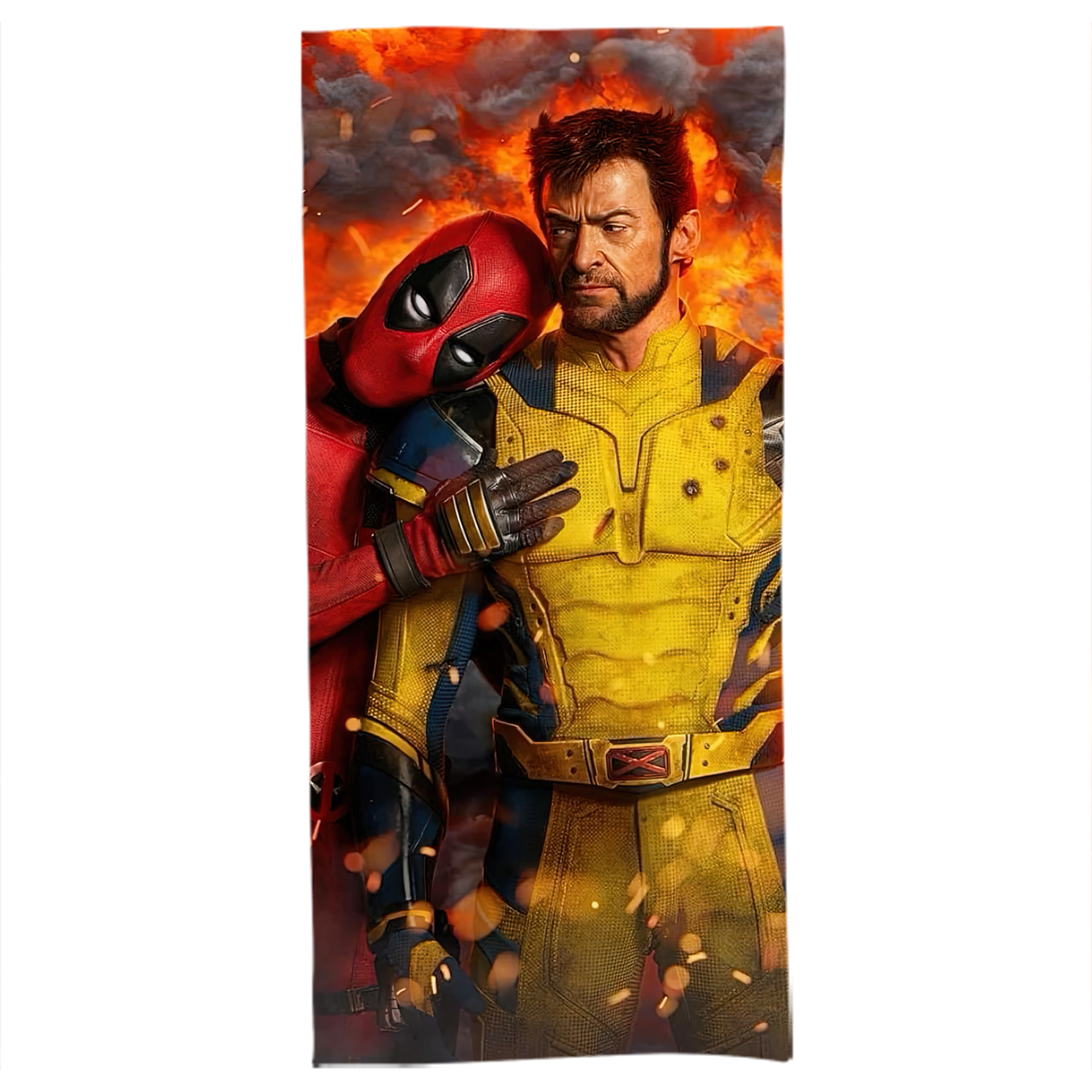（画像用） Deadpool デッドプール 大判バスタオル 70×140cm 吸水速乾 柔らかい肌触り
