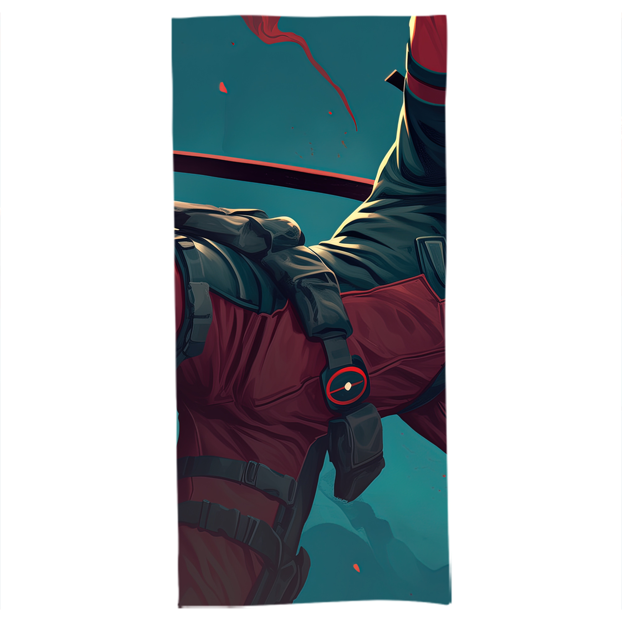 （画像用） Deadpool デッドプール 大判バスタオル 70×140cm 吸水速乾 柔らかい肌触り