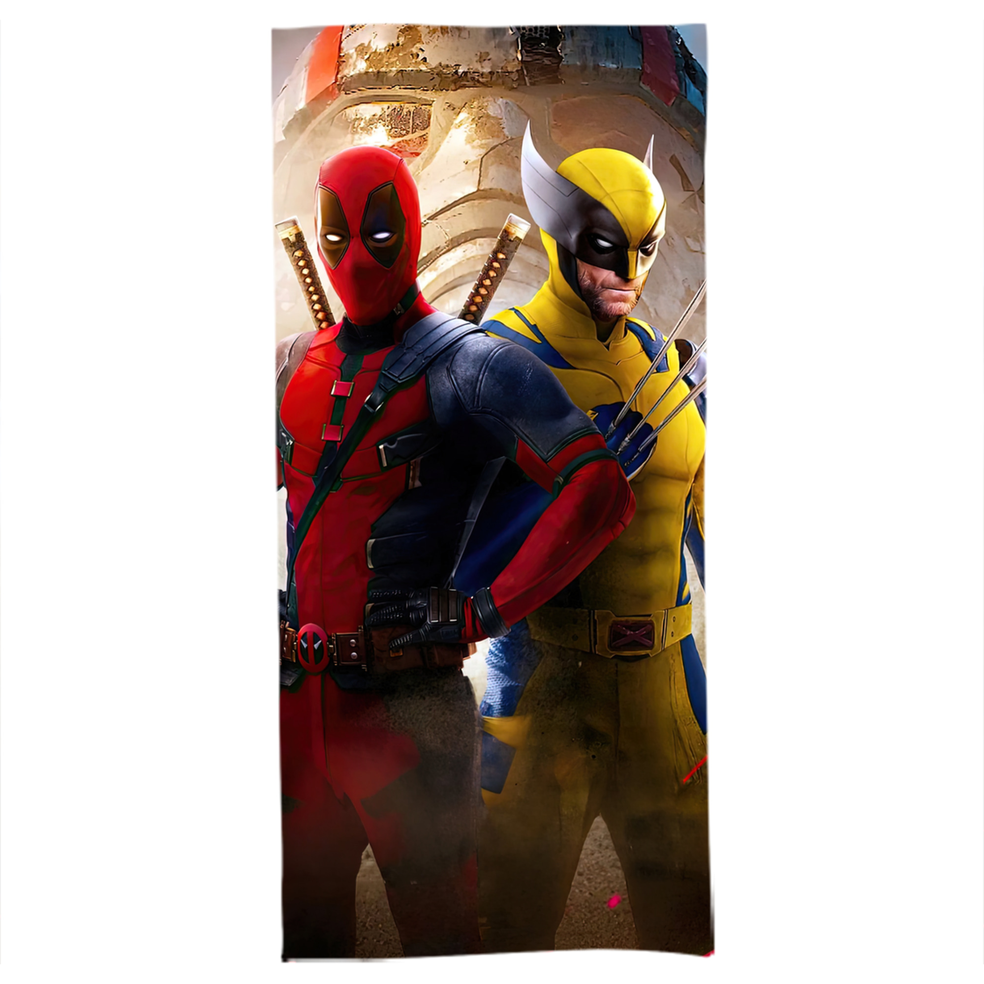（画像用） Deadpool デッドプール 大判バスタオル 70×140cm 吸水速乾 柔らかい肌触り
