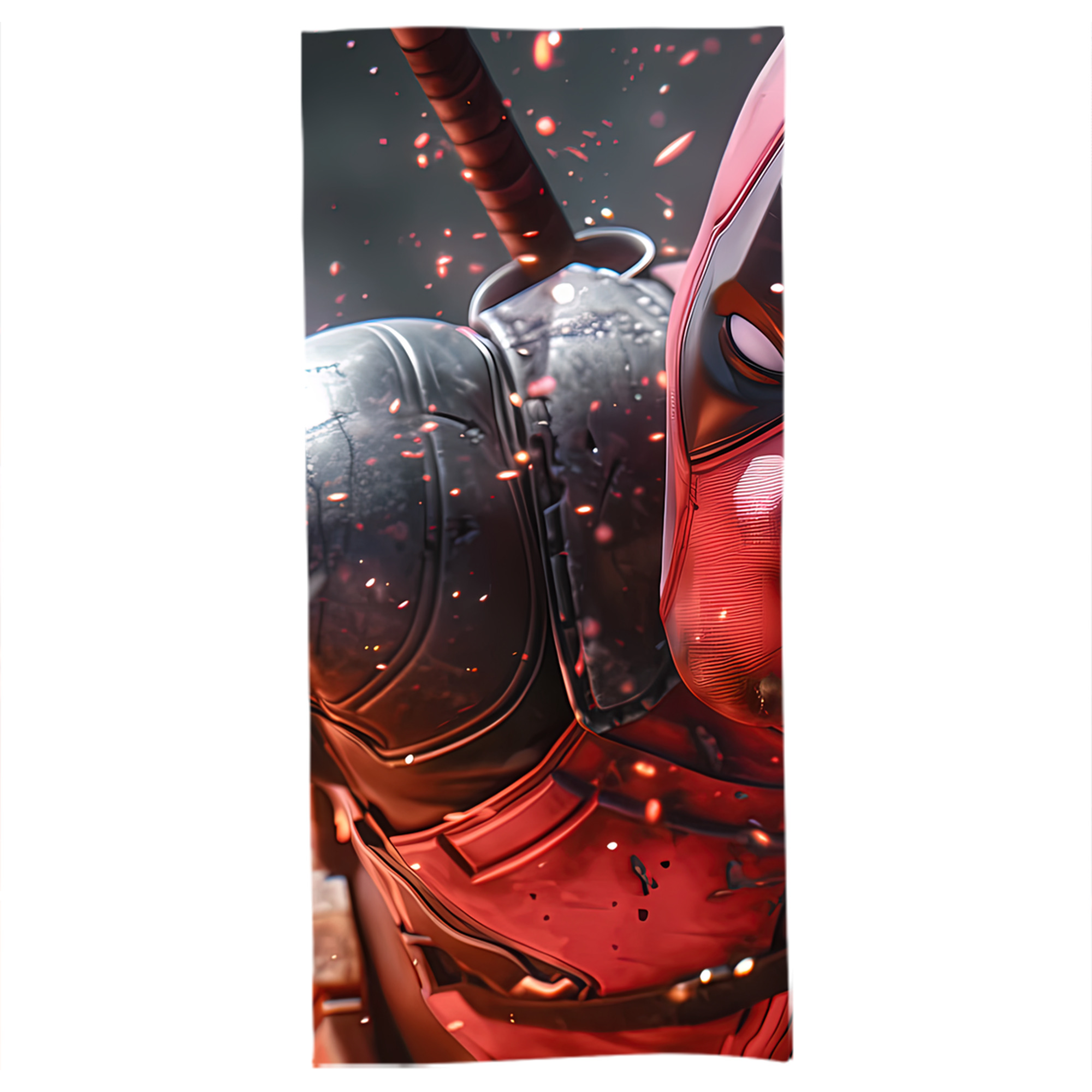 （画像用） Deadpool デッドプール 大判バスタオル 70×140cm 吸水速乾 柔らかい肌触り