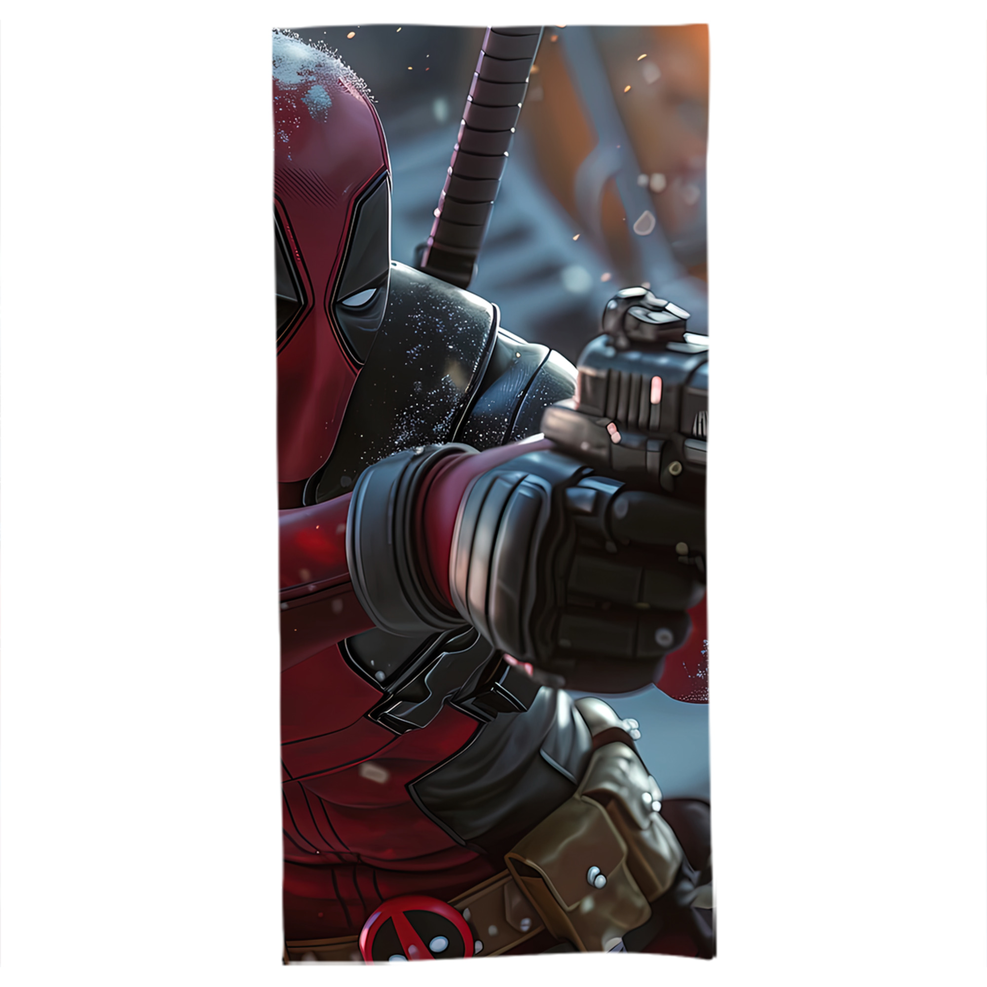 （画像用） Deadpool デッドプール 大判バスタオル 70×140cm 吸水速乾 柔らかい肌触り